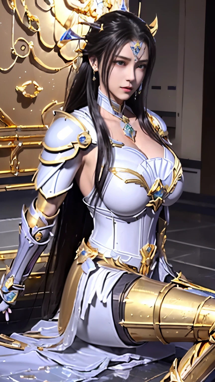 A perfectly realistic cyberpunk style Capricorn Saint Seiya, (Saint Seiya) (golden armor: 2), Metallic (Mech textures) (golden texture: 1.5) (leg: 2) on belly, 抬leg, recline (open air) (buttocks) for the audience (Off the shoulder style) (拥有无数的超级Big gemstone) (super large gem period: 2), crazy details (Water flows through the body: 1.5) whole body, , (Kick: 2), aristocratic detail, full of grass, full length, Full frame, epic poses, (Gorgeous jewelry) yellow hair (necklace and earring) period, (put + Big gemstone), large diamonds, Kaneko, ruby), Fall, By the bathtub, unrealistic engine style, detail, surreal, boca effect, Shot in the style of David LaChapelle, Bioluminescence palette: lilac, light pink, Bright white, wide angle, Ultra-fine, movie still life, Energetic, wlop sum sakimichan, art jem style, Lower chest, perfect eyes, Highest image quality 16K, Inspired by Harry Winston, Shot with Canon EOS R 6, 杰作huge breasts，show breasts，show breasts，exposing her breasts，，exposing her breasts、show breasts，huge ，huge breasts，show breasts，show breasts，exposing her breasts，，exposing her breasts、show breasts，huge ，huge breasts，show breasts，show breasts，exposing her breasts，，show breasts，show breasts，exposing her breasts，，show breasts，show breasts，exposing her breasts，