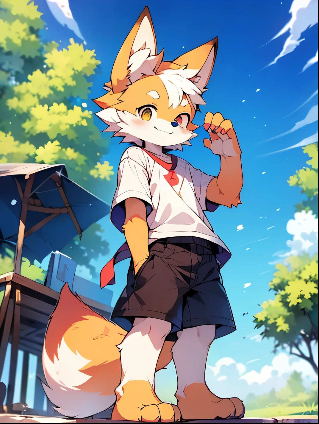 Male Red Panda,Appeared in a sailor uniform!