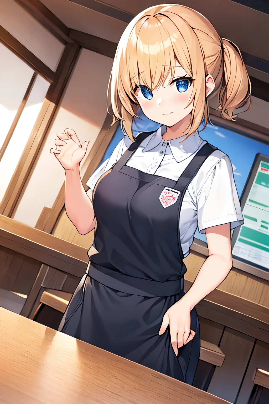Family Restaurant Clerk、fold your hands in front of you、shortcut