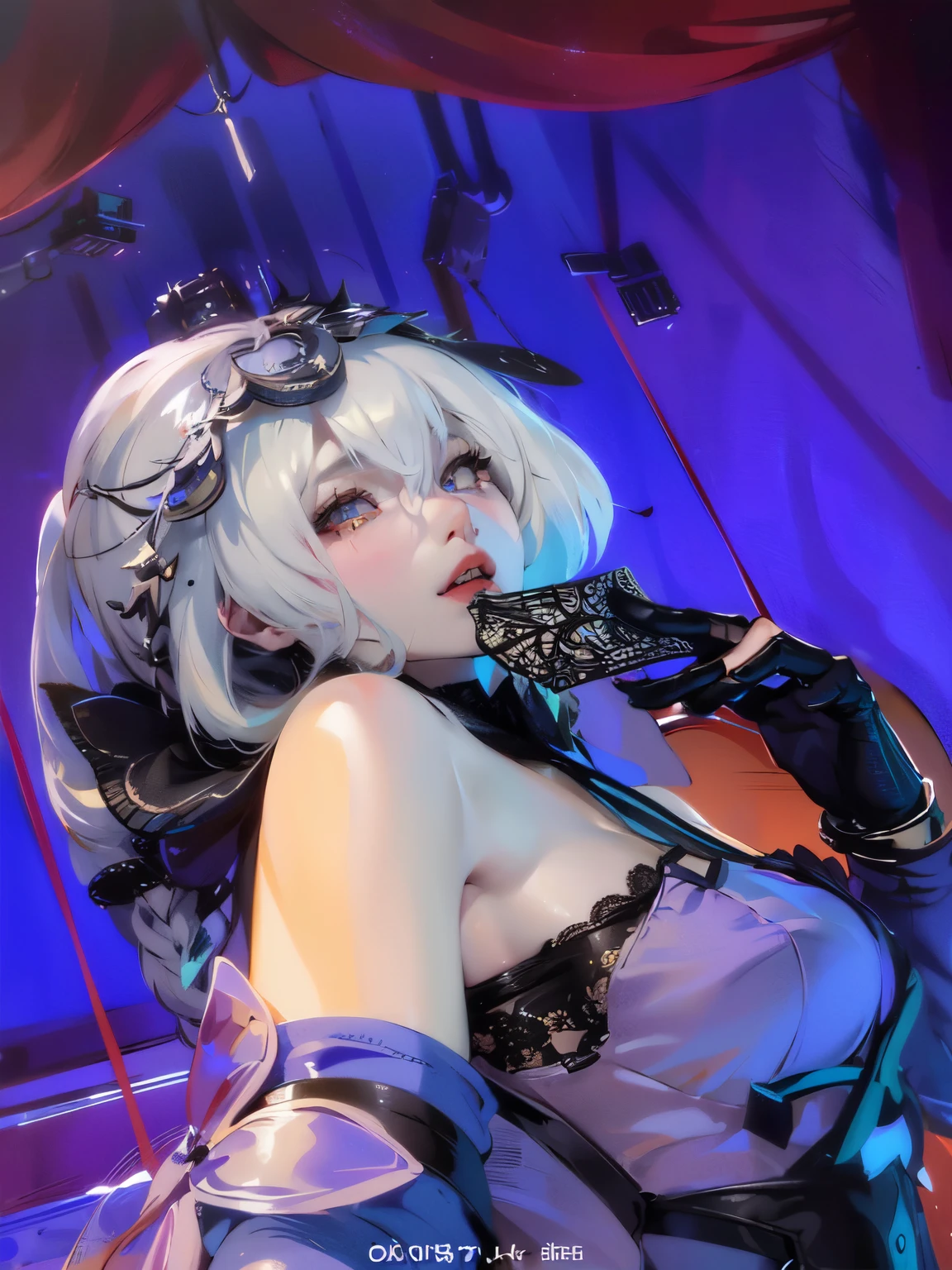 one in costume、Close-up of a woman in a hood, 2b, 2b, Nier Automata 2B, Nier Automata 2B, v from demons may cry like elves, From Girls Frontline, anime girl role play, ahegao, anime role play, Neil&#39;s inspiration, 2b Nier Automata, nier 2b, role play, guweiz