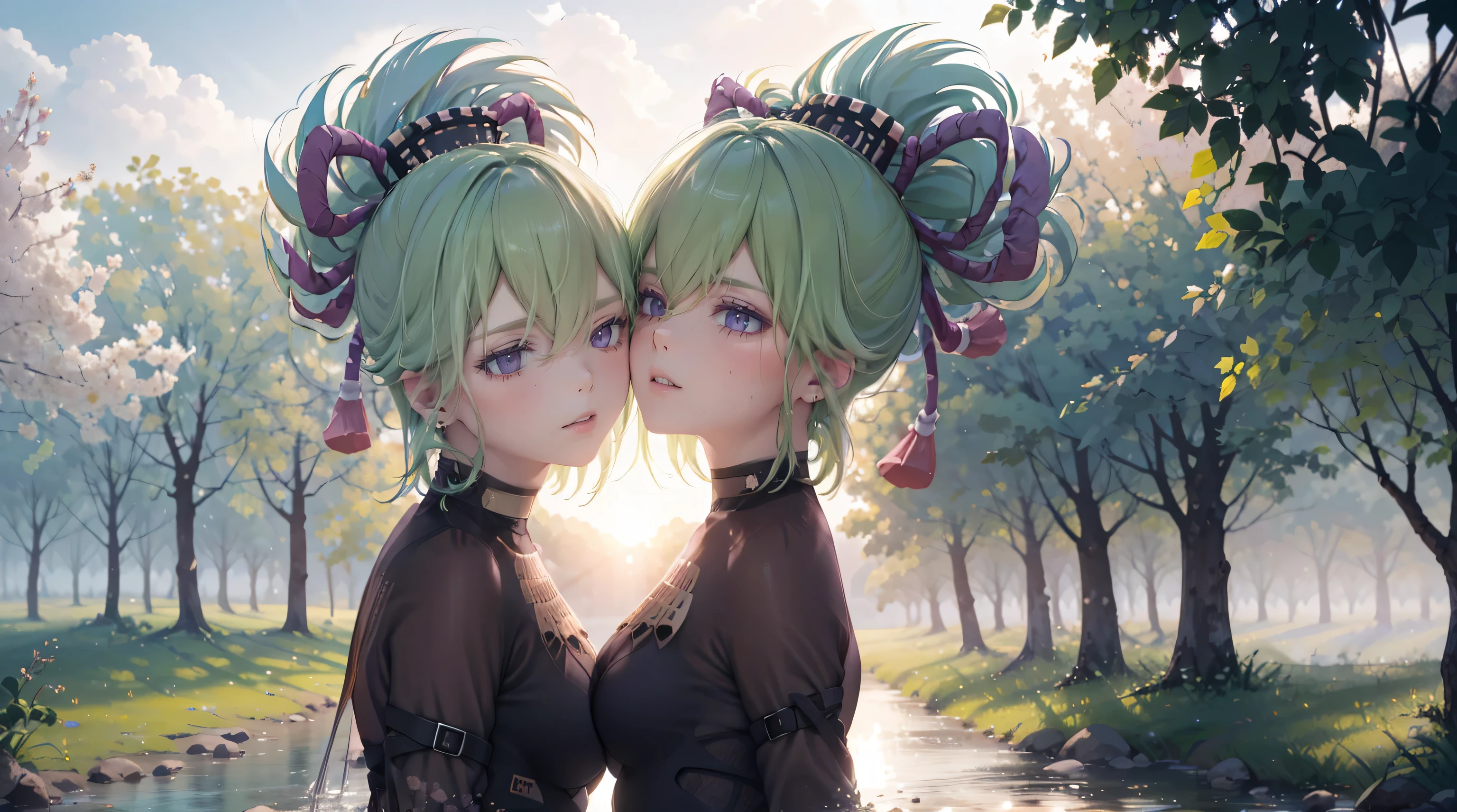 (best quality,8k,height,Masterpiece:1.2),(realistic,photorealistic,photo-realistic:1.37), In purple eyes, Classic maid outfit, Traditional Japanese Bakery,Beautifully detailed eyes,happiness,glowing eyes,smile,บรรยากาศquiet,Traditional Japanese clothing,work(best quality,Full range,advert:1.2),bright and warm,Sweet and sleepy,happinessบริบูรณ์,รอยsmileสดใส,cherry tree,quiet,aroma,dreamlike,bright colors,delicate light,Traditional Japanese tea set,Lively atmosphere