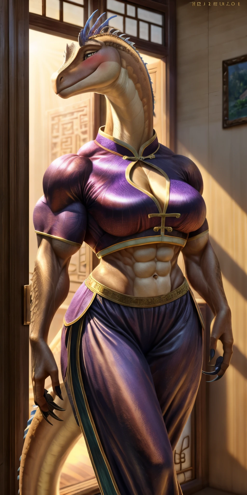 ((masterpiece, best quality)),(complex light),solo,solo focus,1girl,asura, white hair, bright eyes, furious, golden arms, simple background, jump, punch, destroyed debris background,tomboy, happy, smile, short hair, alone,portrait, walking, big breast