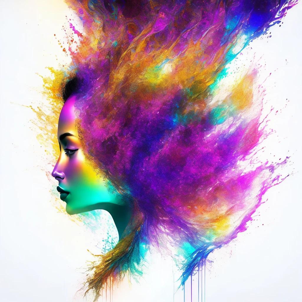 ,Высокое разрешение, высокое качество, Шедевр, Hyperrealistic hyperrealism. surrealism, overdetalization, golden ratio, A flowers magically arises from pools of multicolored ink like Alberto Seveso , a butterfly in a profile soars over a painting in the style of Mickey Asai Macrophotography. golden ratio, an ascending diagonal , deep colored abstract background. , sharp focus, intricate details, digital painting, trending on ArtStation, ultra-high definition , 32K . textures, iridescent and luminescent scales, breathtaking beauty, pure perfection, divine presence, unforgettable, impressive, breathtaking beauty, Volumetric light, auras, rays, vivid colors reflects. Dramatic lighting,