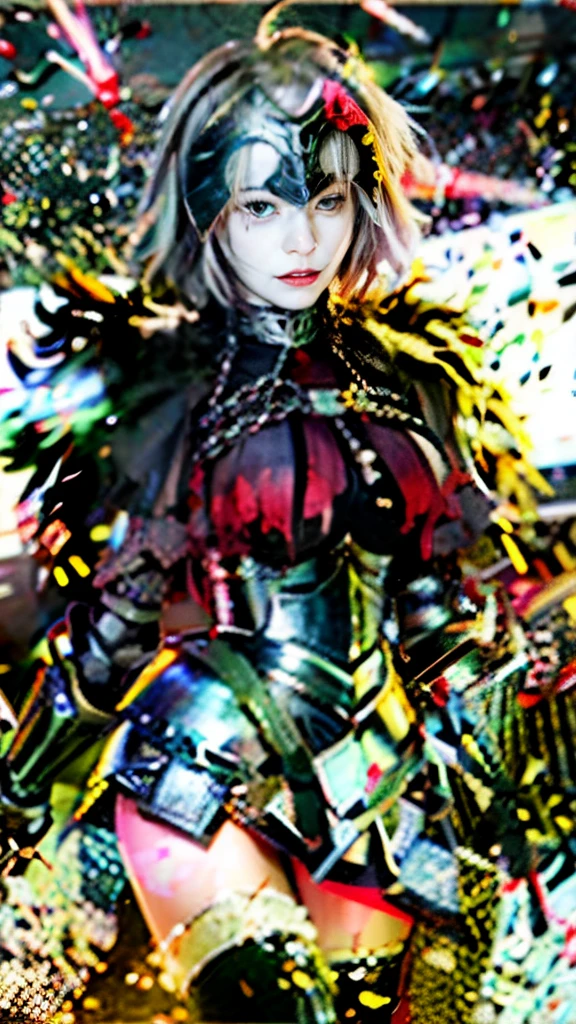 a close up of a woman in armor holding a sword, holding a sword on her shoulder, fate / stay night, anime style like fate/stay night, she is holding a sword, fate stay night, artoria pendragon, armor girl, inspired by Li Chevalier, fate grand order, female knight, female paladin, from arknights, with large sword