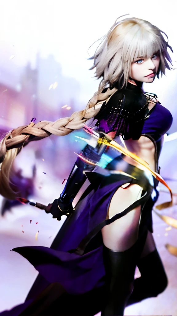 a close up of a person with long hair and a dress, anime style like fate/stay night, artoria pendragon, fate / stay night, fate stay night, fate zero, violet evergarden, fate/zero, inspired by Li Chevalier, fate grand order, holding a sword on her shoulder, epic light novel art cover, anime cover