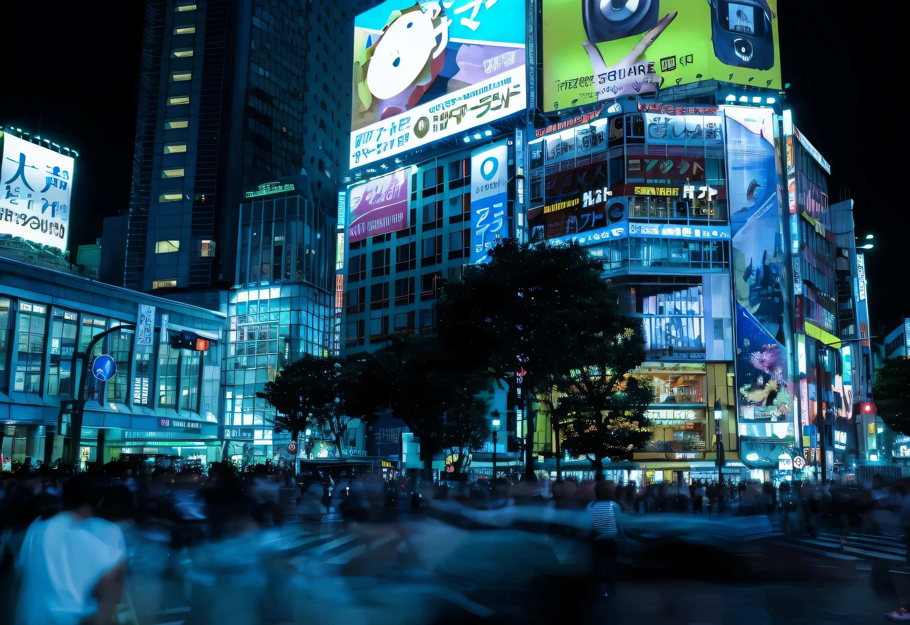 araffes of people walking in a busy city at night, Japan city center, Japanese city at night, tokyo night, Future Cyberpunk Tokyo Night, Japanese cyberpunk street, Tokyo anime scene, Tokyo street background, Tokyo Futuristic Cleaning, Neon Tokyo, Tokyo street cityscape, busy cityscape, tokyo futuristic in background, busy city, tokyo futuristic in background