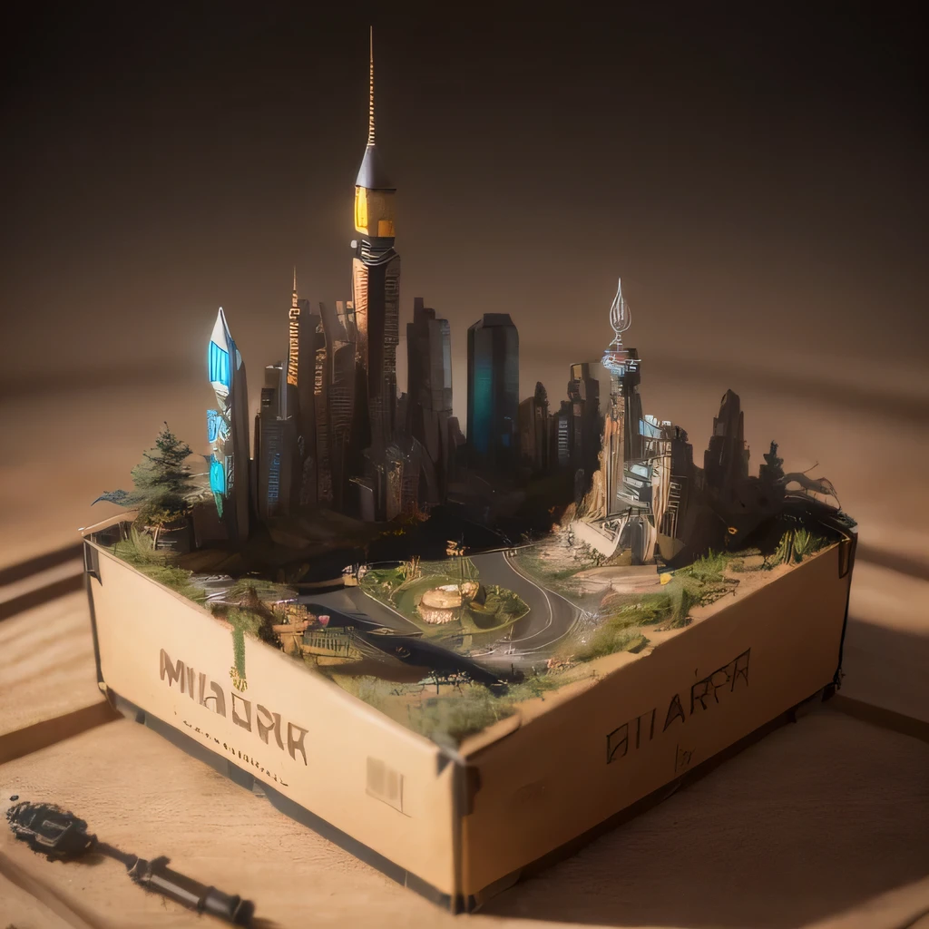 2728年Mars realistic model, (split ends, original photo, best quality, masterpiece:1.4),Steampunk Cyberpunk 6820 City,(CyberpunkMars light:1.3), Mars (related to land),(in a small nature box:1.3),Isometric, small nature, landscape on foundation,landscape,