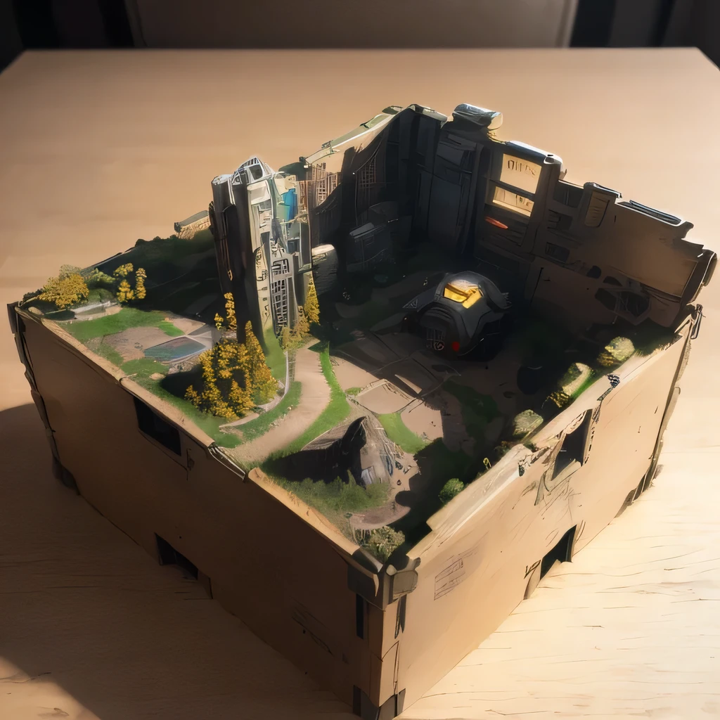 2528年Mars realistic model, (split ends, original photo, best quality, masterpiece:1.4),Steampunk Cyberpunk 6820 City,(CyberpunkMars light:1.3), Mars (related to land),(in a small nature box:1.3),Isometric, small nature, landscape on foundation,landscape,