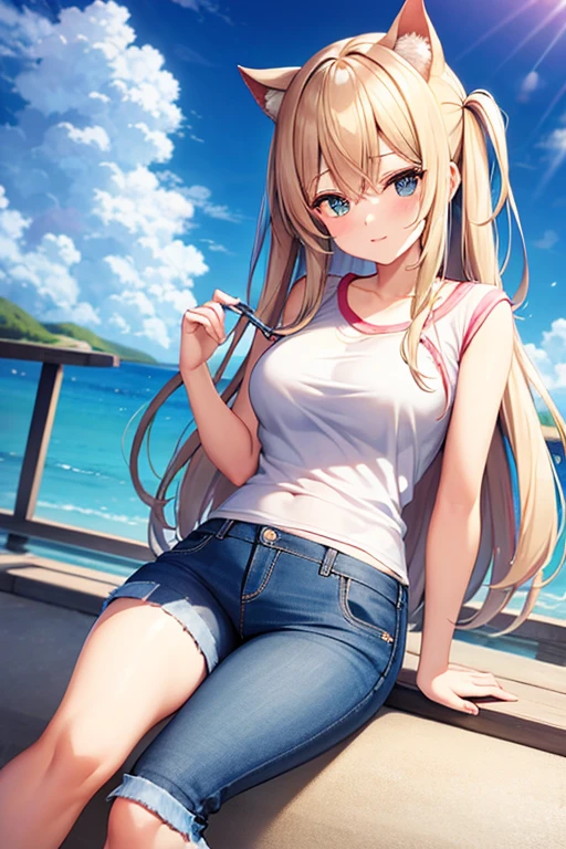 hatsube miku in jeans