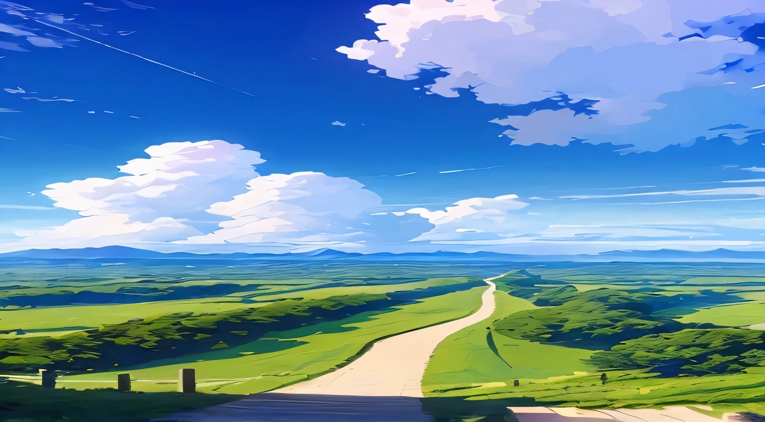 Masterpiece, top quality, (Extremely detailed CG unified 8k wallpaper) (top quality), (Best illustration), (The best shades)、super detailed, blue sky、Various clouds、very beautiful