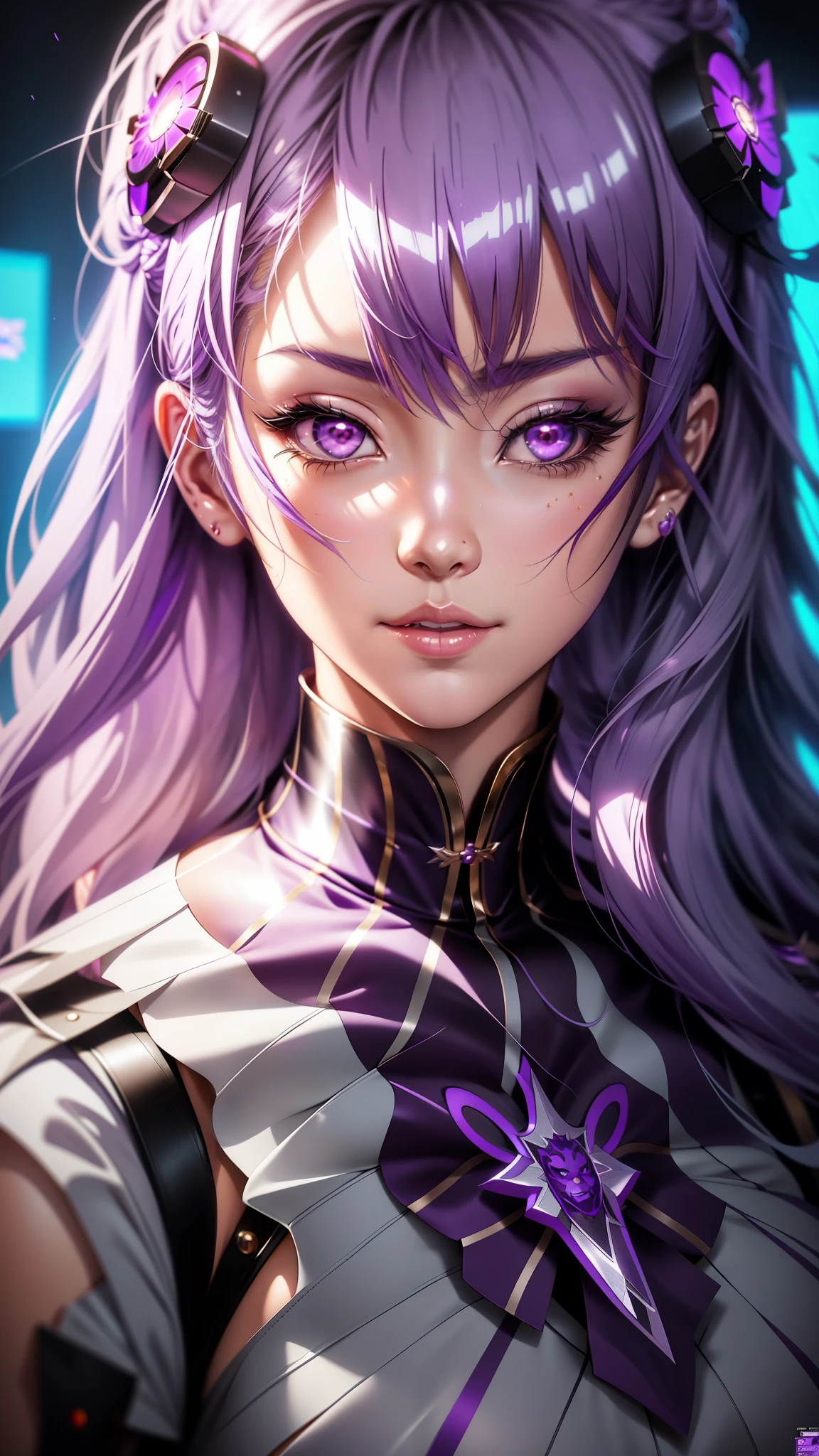 anime character with a purple mask and silver hair, detailed digital anime art, 8k high quality detailed art, extremely detailed artgerm, 8k stunning artwork, fanart best artstation, artgerm. high detail, artgerm detailed, artgerm on artstation pixiv, artgerm 4 k, artgerm. anime illustration