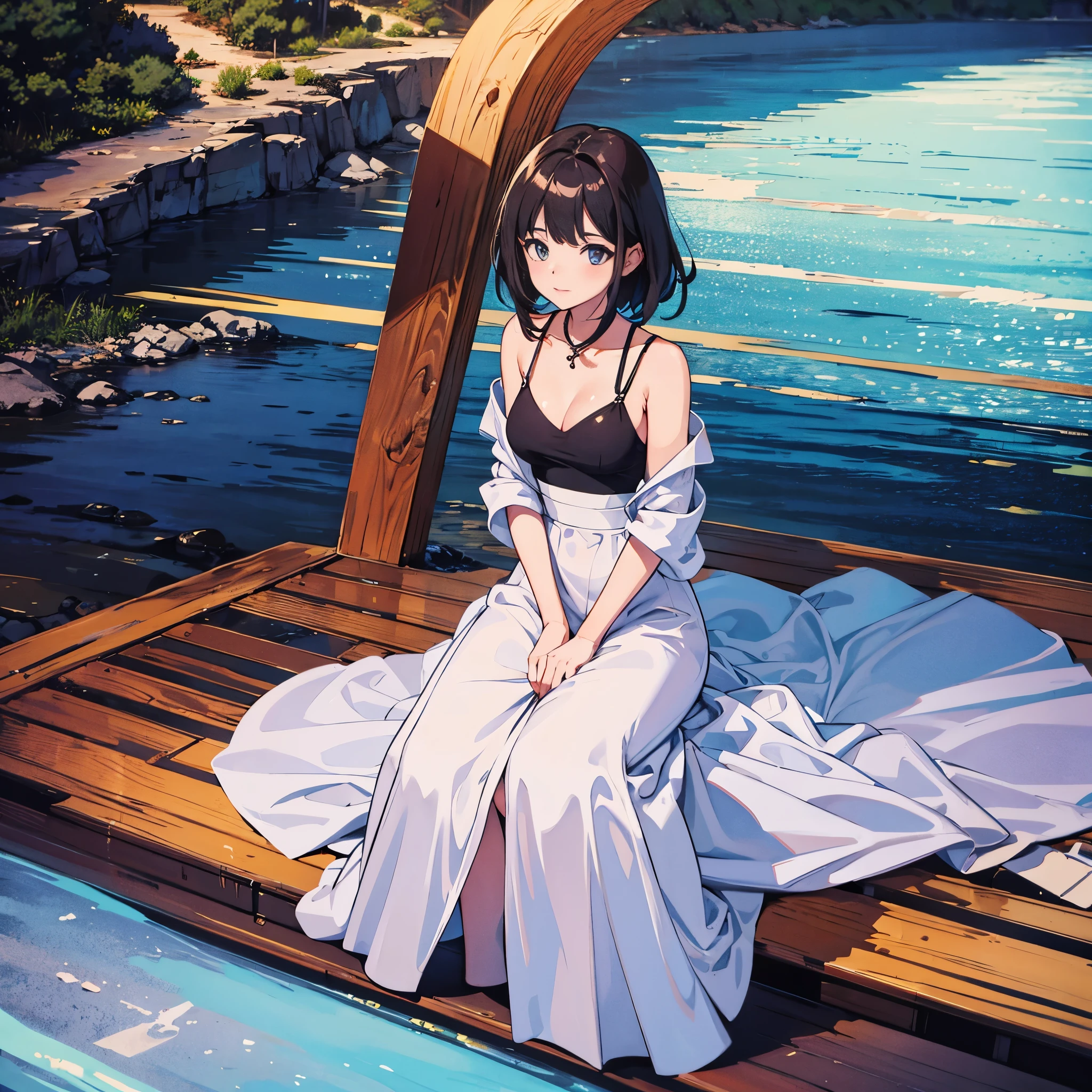 (masterpiece, best quality, extremely detailed CG, beautiful detailed eyes, ultra-detailed, intricate details:1.2), 8k wallpaper, elaborate features,
(1girl, solo:1.4), 
(realistic textures:0.8),  highres,  cute,  (vibrant colors, dynamic lighting:1.0),  (high contrast:0.8), 
 (shot hair,  black hair:1.3),  (small breast:1.4), (cum on breast:1.0),  (medium shot:1.2),
cum on body, red kimono,  torn, 

socks,   polka dot bra,  open dress,
(grin:1.0),
(Wet panties:0.5),
(pajamas pull:0.5),

top-down bottom-up, zoom layer, (pier:1.6), frown,  armpit focus, 
(Night Gown:1.4), (,:1.1), 
(netorare,   torogao:0.9), self fisting, 

 (compensated molestation:1.4), (nsfw:1.15), 
 confident expression,  (fullbody:1.1),