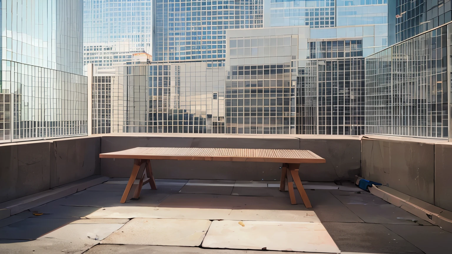 Department store rooftop、bench
