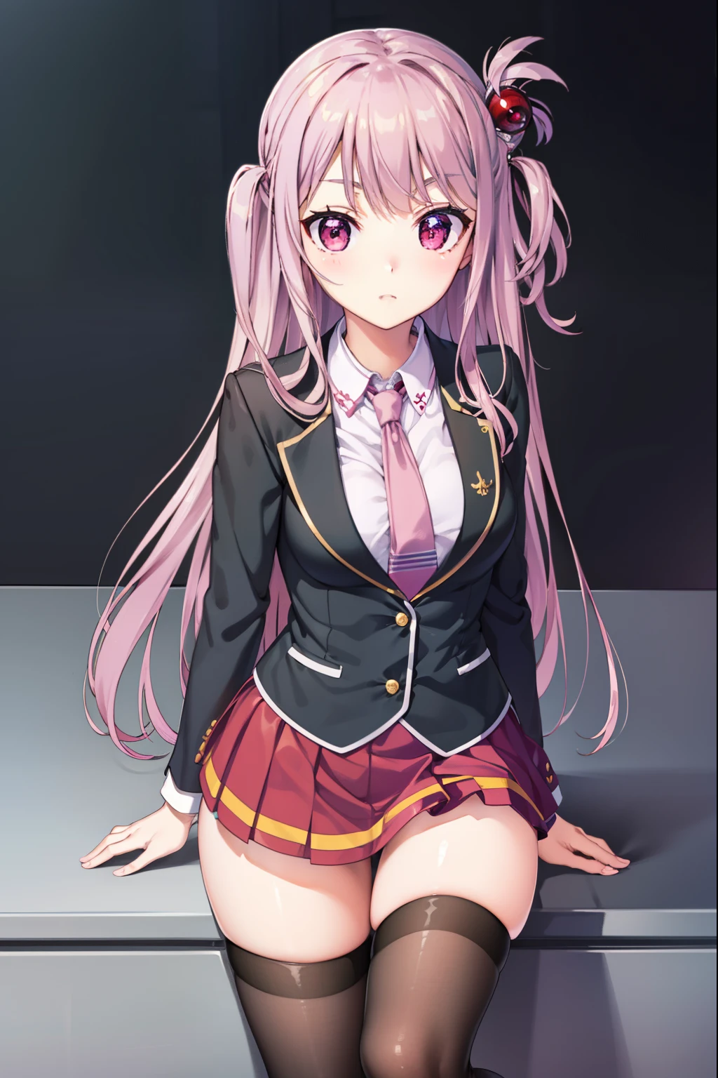 Shion
upper body, looking at viewer, masterpiece, best quality, nude, singple horn, super long hair, purple hair, open mouth, 1girl, from below,add_detail:0.5>, masterpiece, best quality, highres, perfect anatomy, uncensored, (miniskirt:1.2), school uniform, midriff, underboob,(hairpin:1.05), (dark pink eyes:1.05), (arms behind back:1.1), no panties, cameltoe, Escalatorview