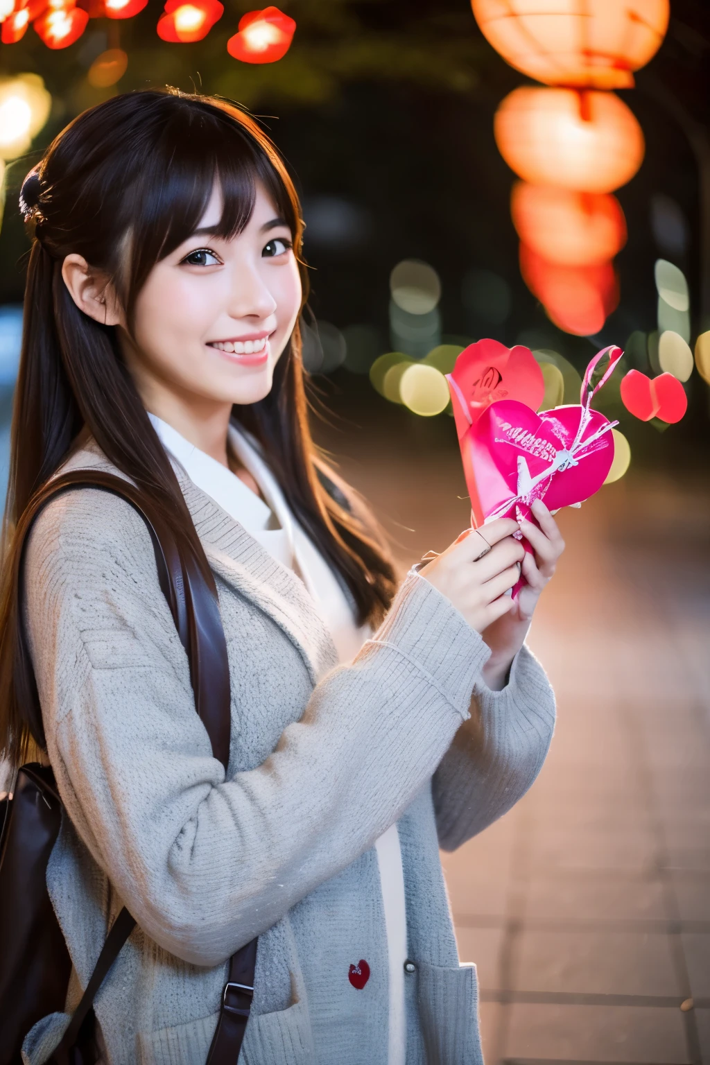 A neat Japanese person celebrating Valentine's Day