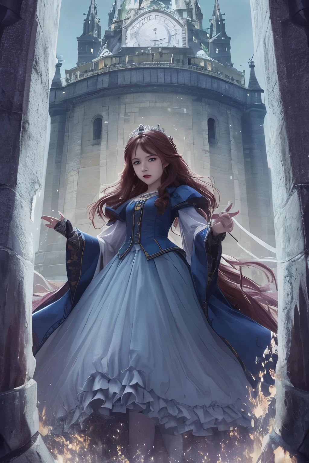 In the enchanted kingdom, the radiant Princess Anna was imprisoned in a tower by an insidious sorcerer, shielded by a formidable dragon. Years paraded on, until a valiant knight named Edward, armed with unyielding resolve, arrived at the scene to liberate her. He engaged in an epic battle, overcame the dragon's formidable might, and set Princess Anna free. As they fled the tower, the malevolent sorcerer relentlessly pursued them, but they managed to evade him. Finally reaching the opulent royal palace, the monarch gratefully acknowledged Edward's heroic feats and the safekeeping of his