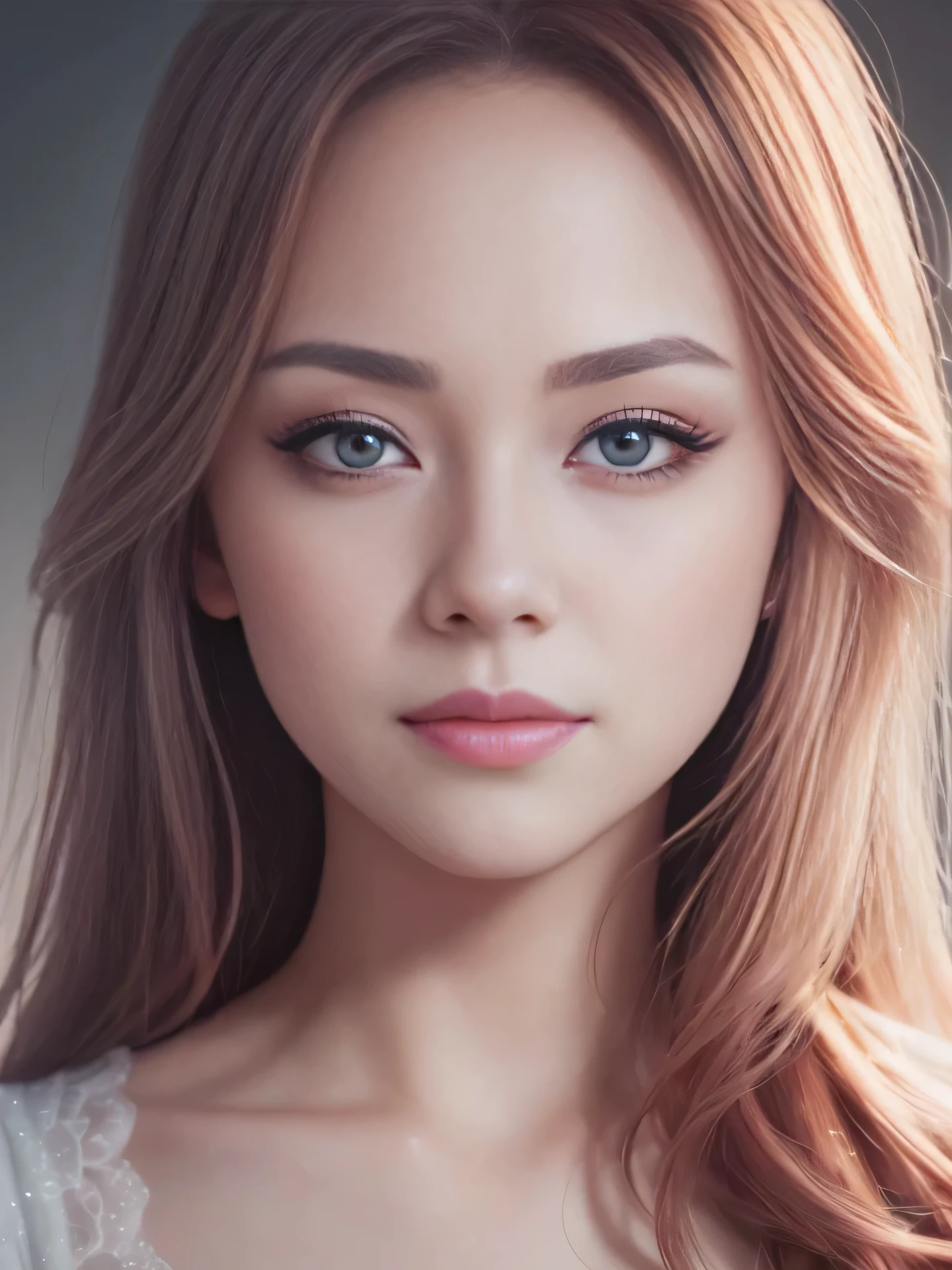 Ridiculous, 1 girl, star eyes, blush, (actual:1.5), (masterpiece, Extremely detailed CG unity 8k wallpaper, best quality, high resolution:1.2), (extremist_detailed, ultra high definition:1.2), (pixiv:1.perfect lighting, Clearly, (beautiful girl:1.2), looking at the audience, Unreal Engine, perfect face, detailed face, beautiful eyes, pretty face, (bright skin), portrait, Asian, black eyes