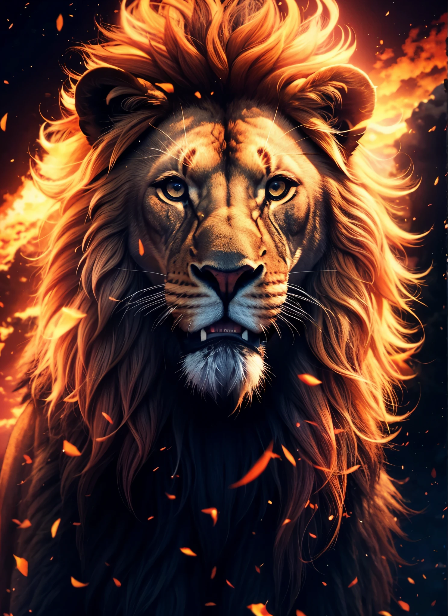 Lion, Divine Lion, naturais, Natureza, Natureza, Linda, renderizado, fotorrealista, UltraHD, 4k, texturasdetalhadas, thunders, sombras detalhadas, cores detalhadas, por do sol, sol se pondo, Sunset, Natureza Linda, Great Divine, por do sol, contraste detalhado, contraste realista, high resolution, cores detalhadas, fogo, eletricidade, divina criatura, 8k, Detailed Realistic, 16K, 8K, HD, contraste detalhado, contraste realista, high resolution, cores detalhadas, fogo, eletricidade, divina criatura, 8k, Detailed Realistic, Elegante, 