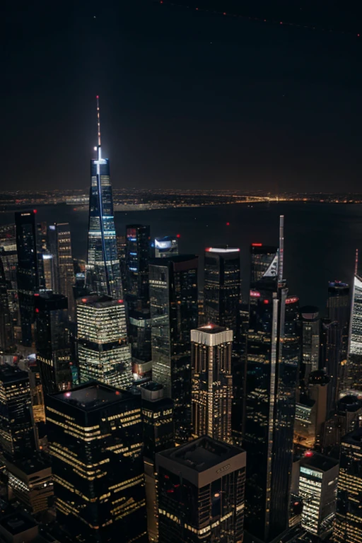 skyscrapers night view