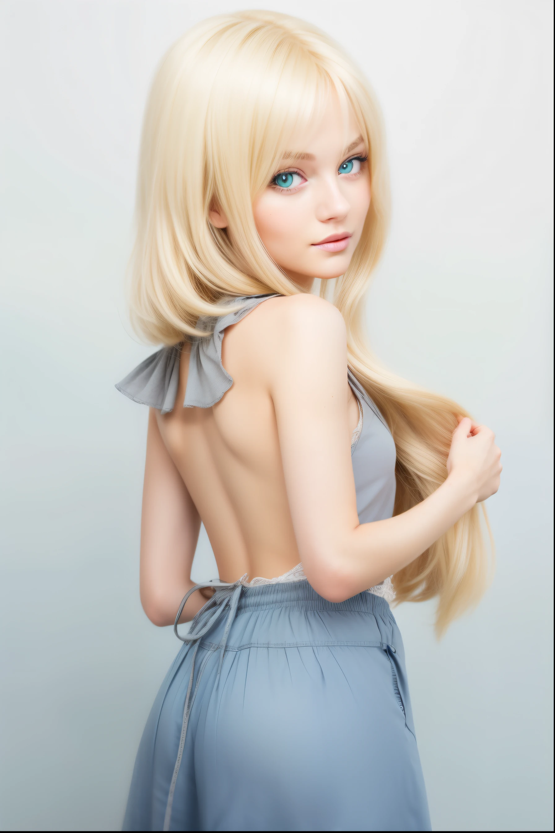 Una preciosa rubia de ojos verdes.!!