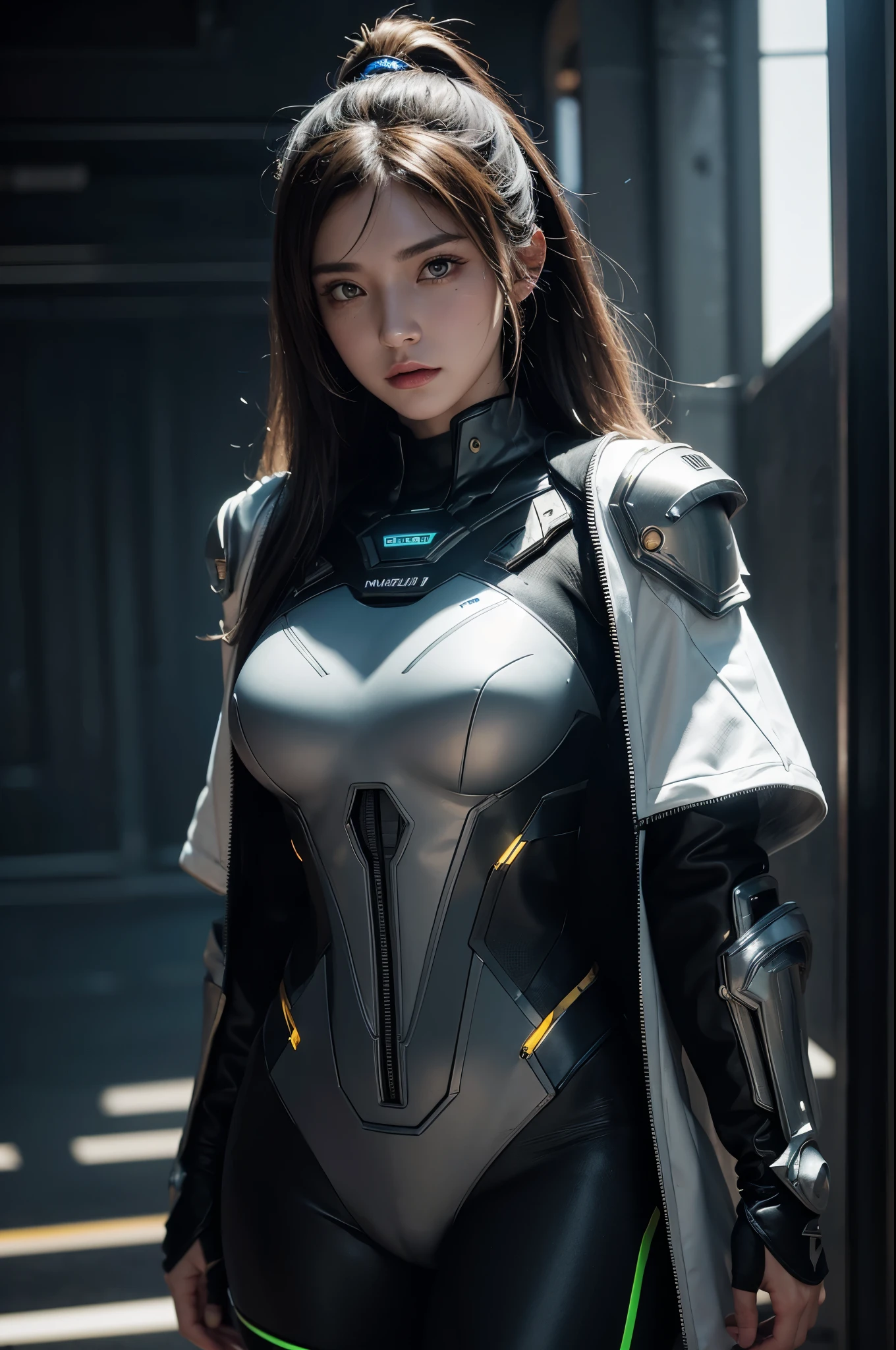 ((Best quality)), ((masterpiece)), (detailed:1.4), 3D, an image of a beautiful cyberpunk female with a cape, HDR (High Dynamic Range),Ray Tracing,NVIDIA RTX,Super-Resolution,Unreal 5,Subsurface scattering,PBR Texturing,Post-processing,Anisotropic Filtering,Depth-of-field,Maximum clarity and sharpness,Multi-layered textures,Albedo and Specular maps,Surface shading,Accurate simulation of light-material interaction,Neon suit, Perfect proportions,Octane Render,Two-tone lighting,Wide aperture,Low ISO,White balance,Rule of thirds,8K RAW,