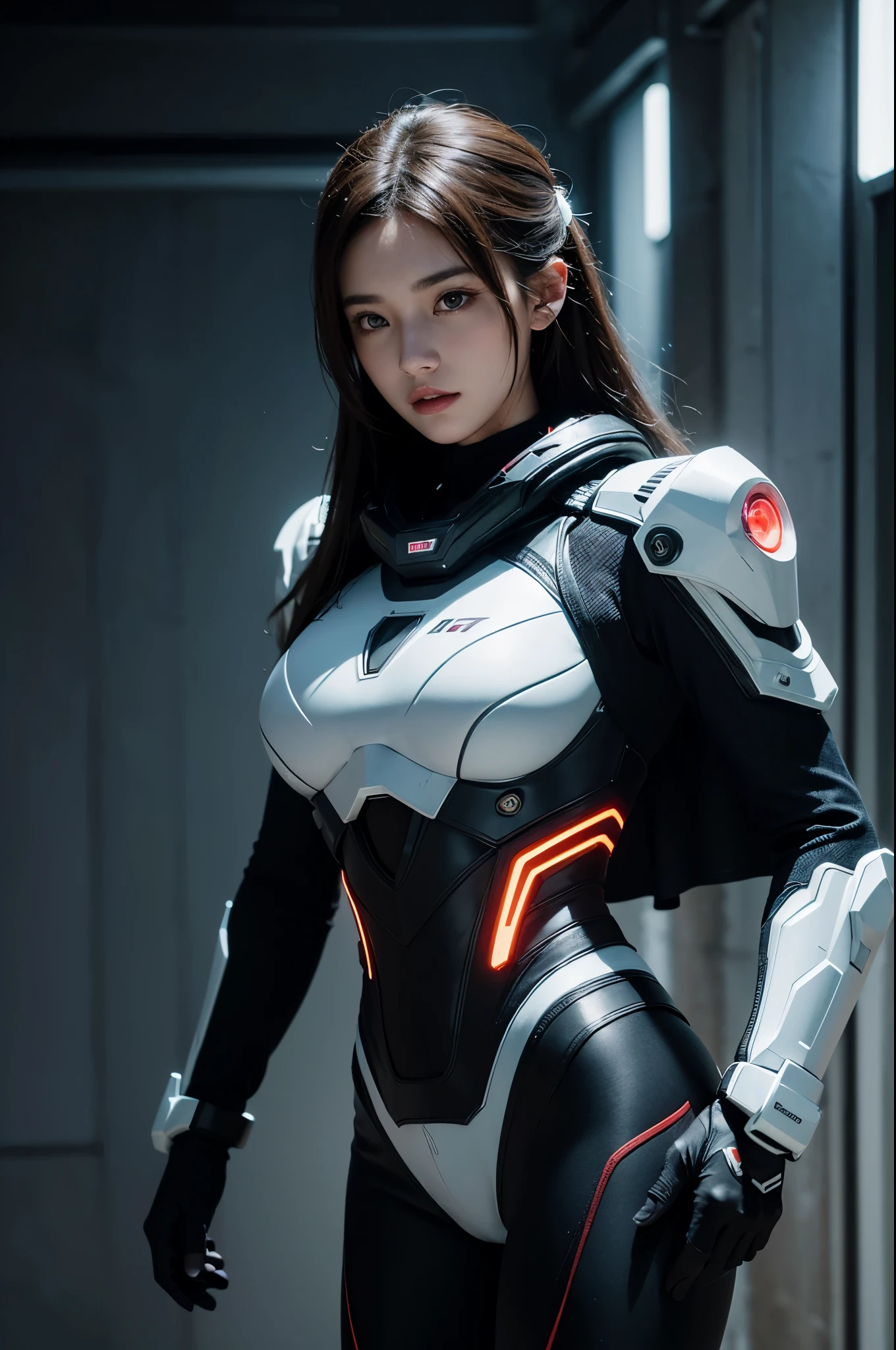 ((Best quality)), ((masterpiece)), (detailed:1.4), 3D, an image of a beautiful cyberpunk female with a cape, HDR (High Dynamic Range),Ray Tracing,NVIDIA RTX,Super-Resolution,Unreal 5,Subsurface scattering,PBR Texturing,Post-processing,Anisotropic Filtering,Depth-of-field,Maximum clarity and sharpness,Multi-layered textures,Albedo and Specular maps,Surface shading,Accurate simulation of light-material interaction,Neon suit, Perfect proportions,Octane Render,Two-tone lighting,Wide aperture,Low ISO,White balance,Rule of thirds,8K RAW,