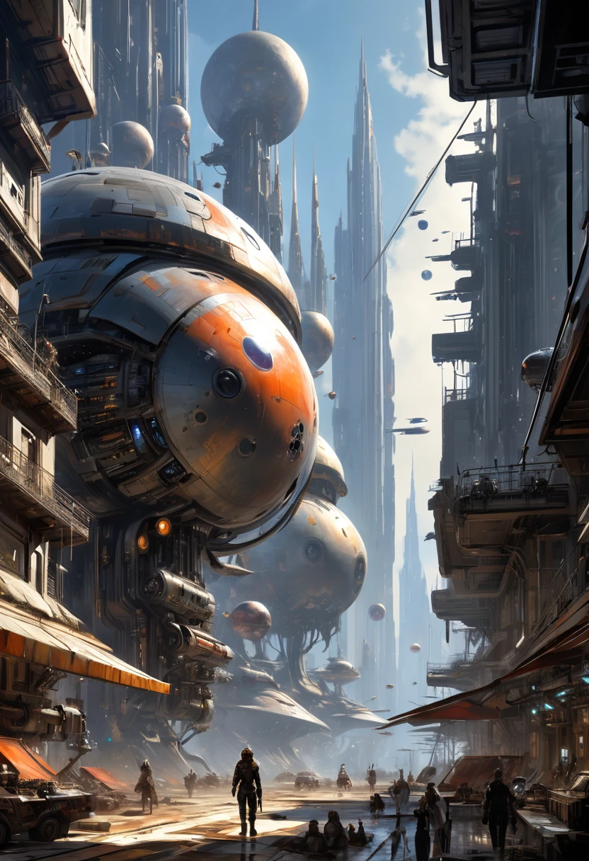 by Stephan Martiniere, best quality, masterpiece, 8k