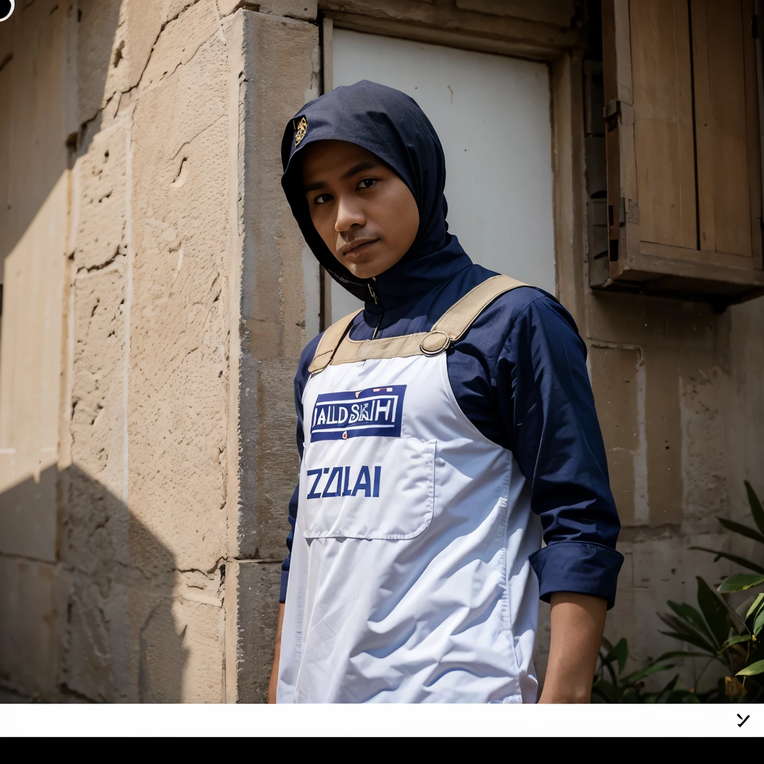 Baju dinas pdh pangkat brigpol papan nama zulfian