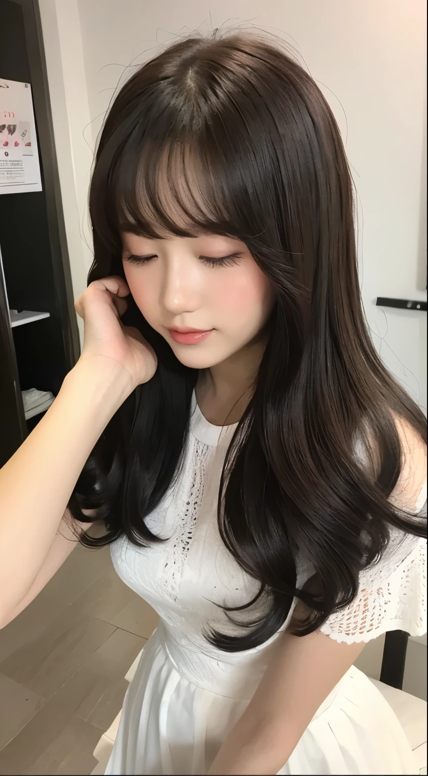 #Hair touch
#real