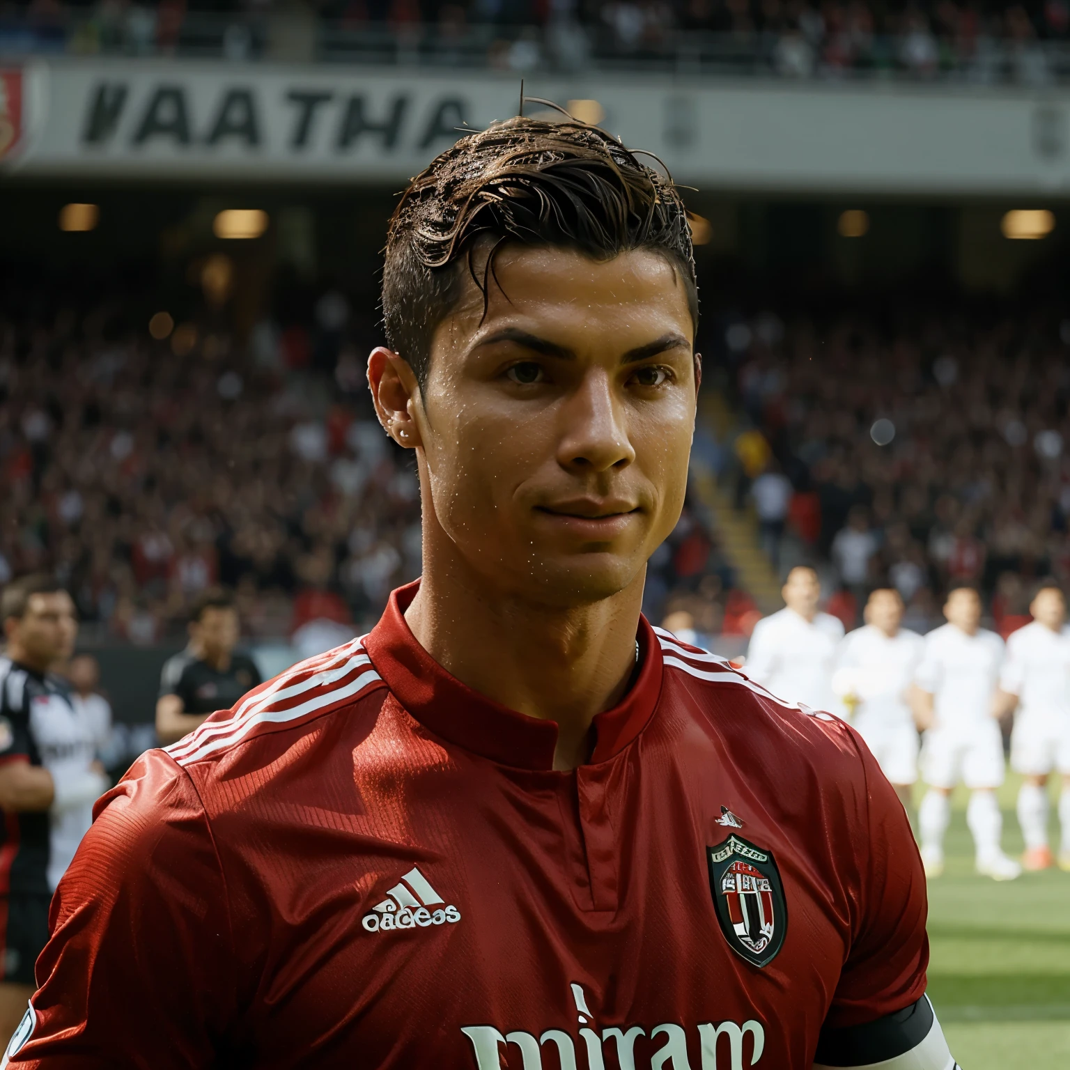 Cristiano Ronaldo as an ac Milan player