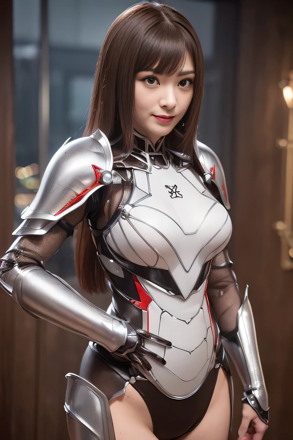 (High resolution,masterpiece,highest quality,Very detailed CG, anime, official art:1.4), realistic, photograph, amazing detail, everything is complicated, shiny and glossy,Amazing number of layers, 8K wallpaper, 3D, sketch, cute, figure,( alone:1.4), perfect female proportions,villain's daughter, (Fusion of dark brown cockroach and lady:1.4), (brown cockroach woman:1.2), (brown cockroach woman:1.2), (Fusion:1.2), (alone:1.4), (evil smile:1.2), muscular, abs, (Cockroach brown exoskeleton bio insect suit:1.4), (Cockroach brown exoskeleton bio insect armor:1.2), (brown transparent cockroach feathers:1.4), (Antennae of brown cockroaches:1.3),