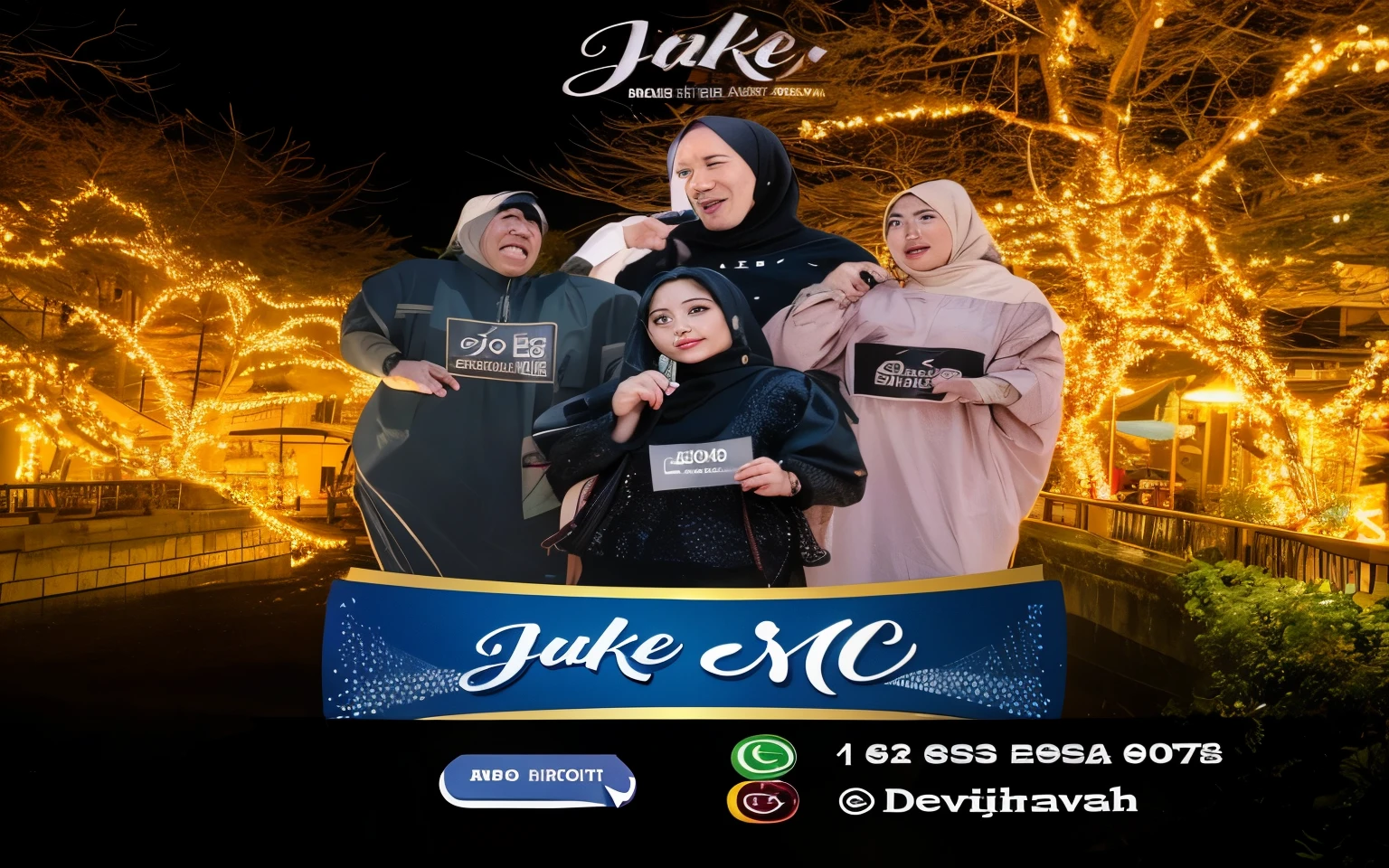 arafed photo of a group of people posing for a picture, trailer, joke, profile picture 1024px, movie promo, sold on sukebannyc, advert, jsc, live, promotional, banner, jakarta, like, promo image, inspired by JoWOnder, 9k, 9 k, for junior, juice, 6k, 6 k