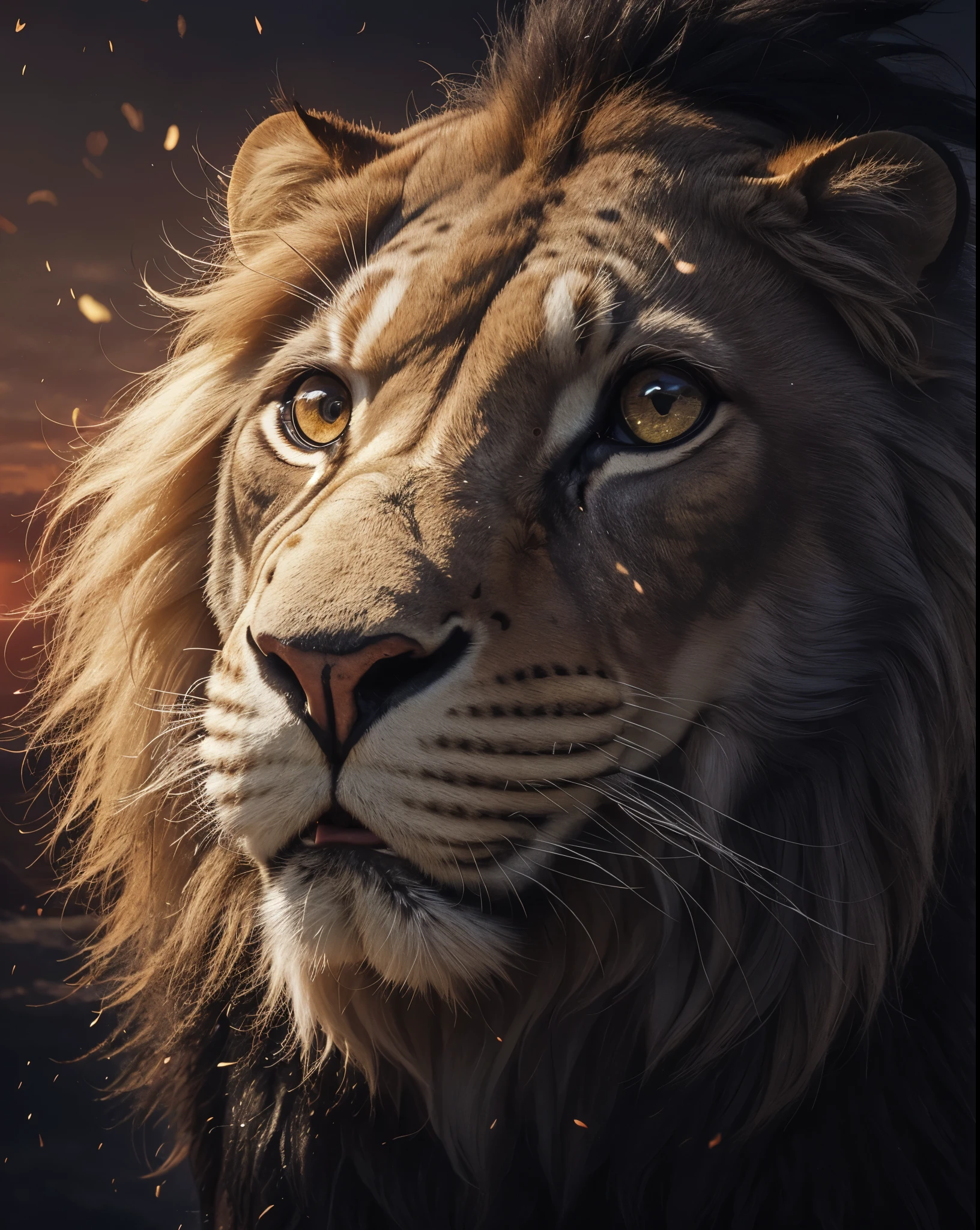Lion, Divine Lion, naturais, Natureza, Natureza, Linda, renderizado, fotorrealista, UltraHD, 4k, texturasdetalhadas, thunders, sombras detalhadas, cores detalhadas, por do sol, sol se pondo, Sunset, Natureza Linda, Great Divine, por do sol, contraste detalhado, contraste realista, high resolution, cores detalhadas, fogo, eletricidade, divina criatura, 8k, Detailed Realistic, 16K, 8K, HD, contraste detalhado, contraste realista, high resolution, cores detalhadas, fogo, eletricidade, divina criatura, 8k, Detailed Realistic, Elegante,