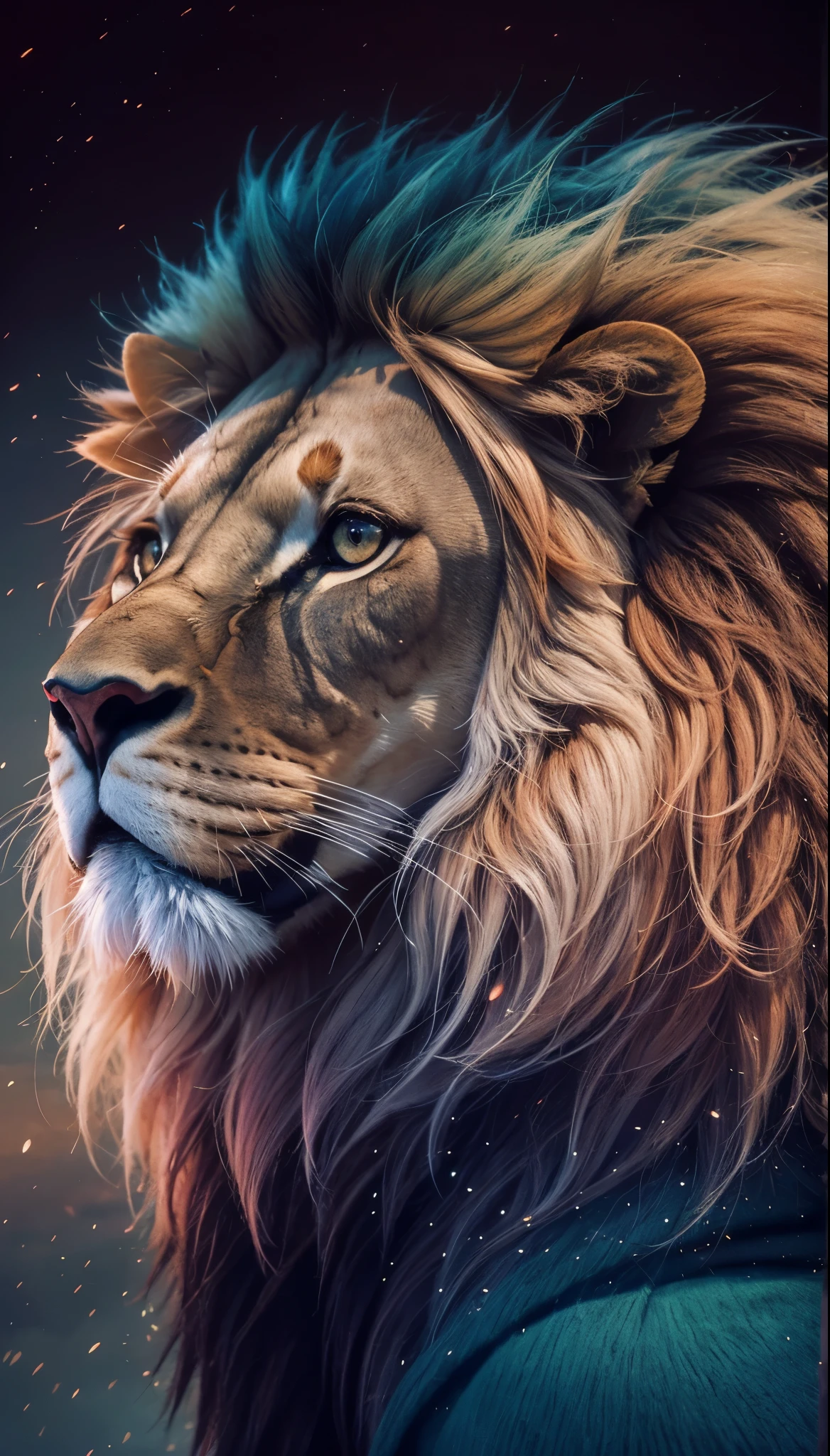 Lion, Divine Lion, naturais, Natureza, Natureza, Linda, renderizado, fotorrealista, UltraHD, 4k, texturasdetalhadas, thunders, sombras detalhadas, cores detalhadas, por do sol, sol se pondo, Sunset, Natureza Linda, Great Divine, por do sol, contraste detalhado, contraste realista, high resolution, cores detalhadas, fogo, eletricidade, divina criatura, 8k, Detailed Realistic, 16K, 8K, HD, contraste detalhado, contraste realista, high resolution, cores detalhadas, fogo, eletricidade, divina criatura, 8k, Detailed Realistic, Elegante,