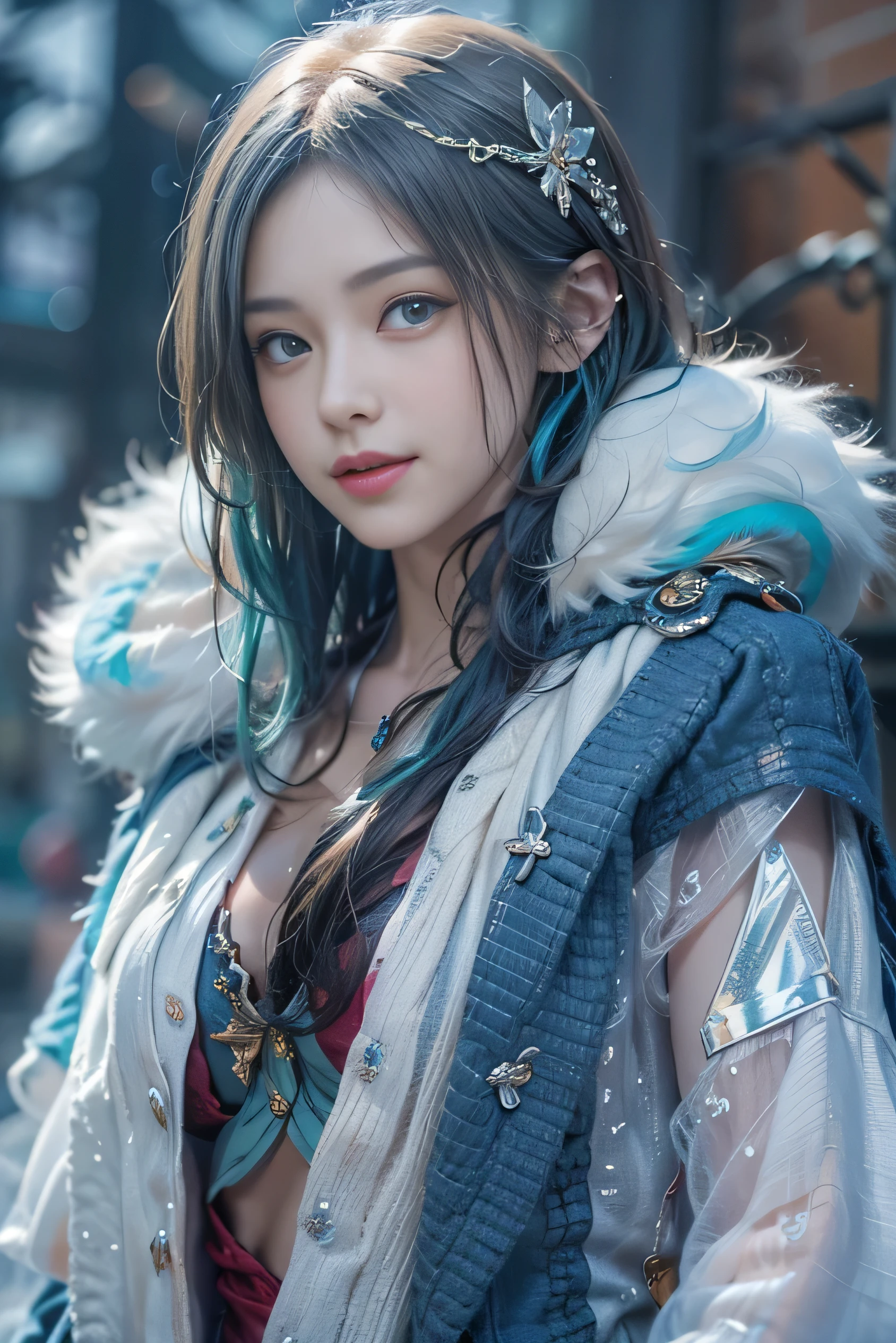 (photorealistic:1.8, highest quality:1.8,8K masterpiece:1.8,High resolution,muste piece:1.8),snow mountainに立つ1人の23歳の女性,fantasy,(sexy mini dress、Transparent Shawl、Elegant earrings、choker), beautiful detailed blue eyes:1.7,double eyelid:1.6,beautiful skin:1.8, (looking at the camera:1.2),(Photo seen from below:1.3),(long Hair:1.2,Fluffy Bob Cut,Beautiful shining blue lime hair:1.5), expression(Sly Smile:1.3,face turns red:1.3),(Moderate chest:1.3),Pause(Seductive pose:1.5),background(snow scene:1.5,snow mountain:1.3,fairyland forest,Crystal Castle),(slender:1.2),(detailed perfect face),normal hands:1.5,normal finger:1:5,normal feet:1.5,(cameltoe)