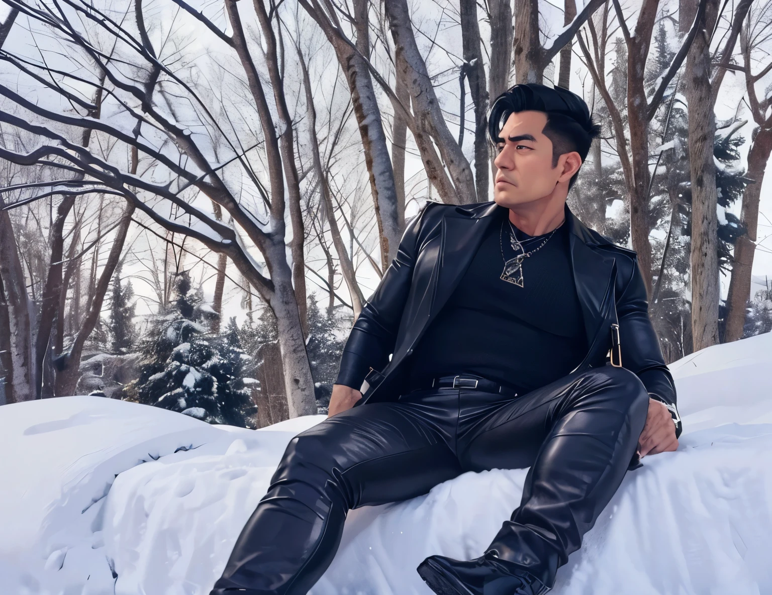 30 years old,daddy,"leather trousers man ",Dad sat on sofa,k hd,in the office,"big muscle", gay ,black hair,asia face,masculine,strong man,the boss is,handsome,,leather gloves,lecherous dad,look straight ahead,dad is handsome,dad is handsome ,dad is "horny dad"