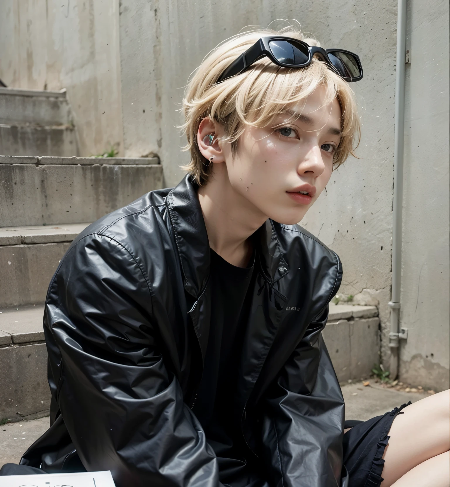 handsome male ,upper body portrait, sweater, detailed short hair，white skin, blonde hair，serious face，handsome boys，realistic photo, hyperdetailed, ((blonde hair man)), (aqua eyes), handsome man, there is a man lying in bed with a necklace around his neck, high-necked blouse, black high-necked blouse, hyperrealistic, tumblr, epic, smooth and pale skin, background, background with bokeh effect, blond hair, solid circle eyes, ccurate, hyperrealism, Surrealism, drop shadow, 8k, super detail, best quality, UHD, masterpiece, anatomically correct, UHD, masterpiece, anatomically correct, textured skin, super detail, high details, high quality, 16k, 1080P, 4K, 8k, straight hair, , Realism,