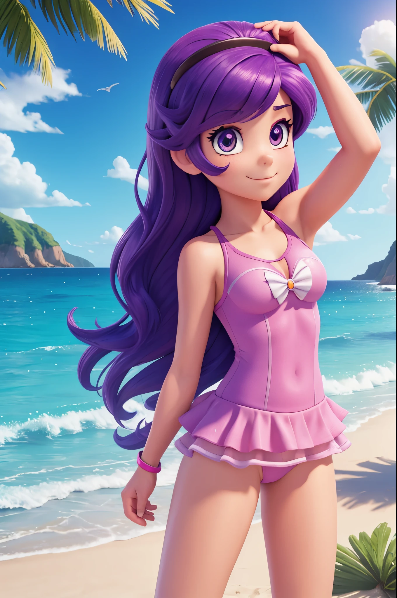 equestria girls,swimsuit, HD, high quality textures,beach,