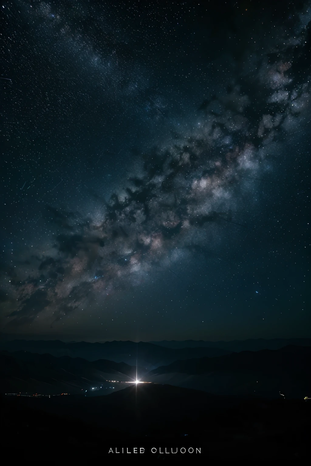 a sky full of stars and galaxies and looks like billion years ahead of us