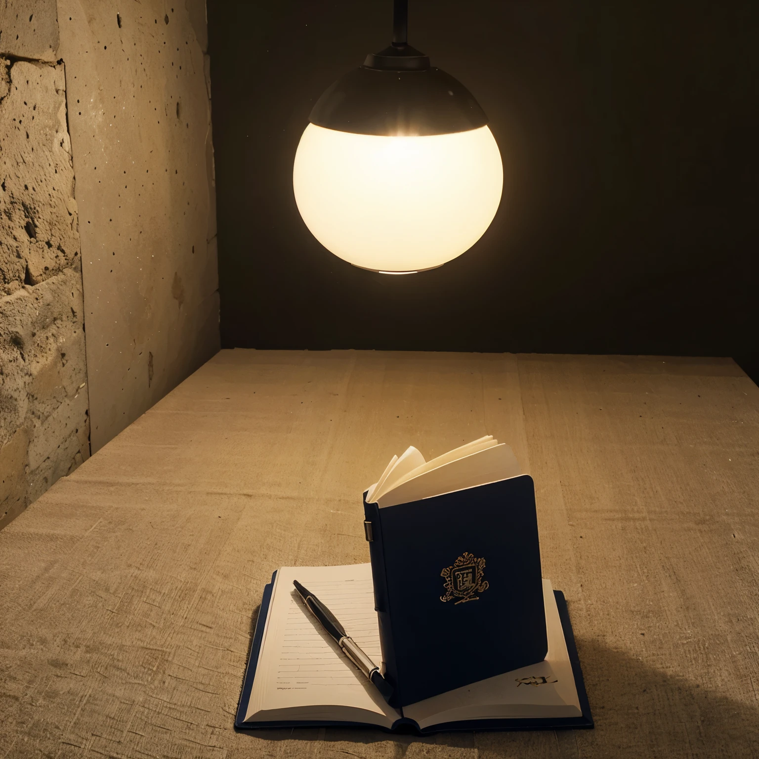 Caderno escrito sobre a luz
