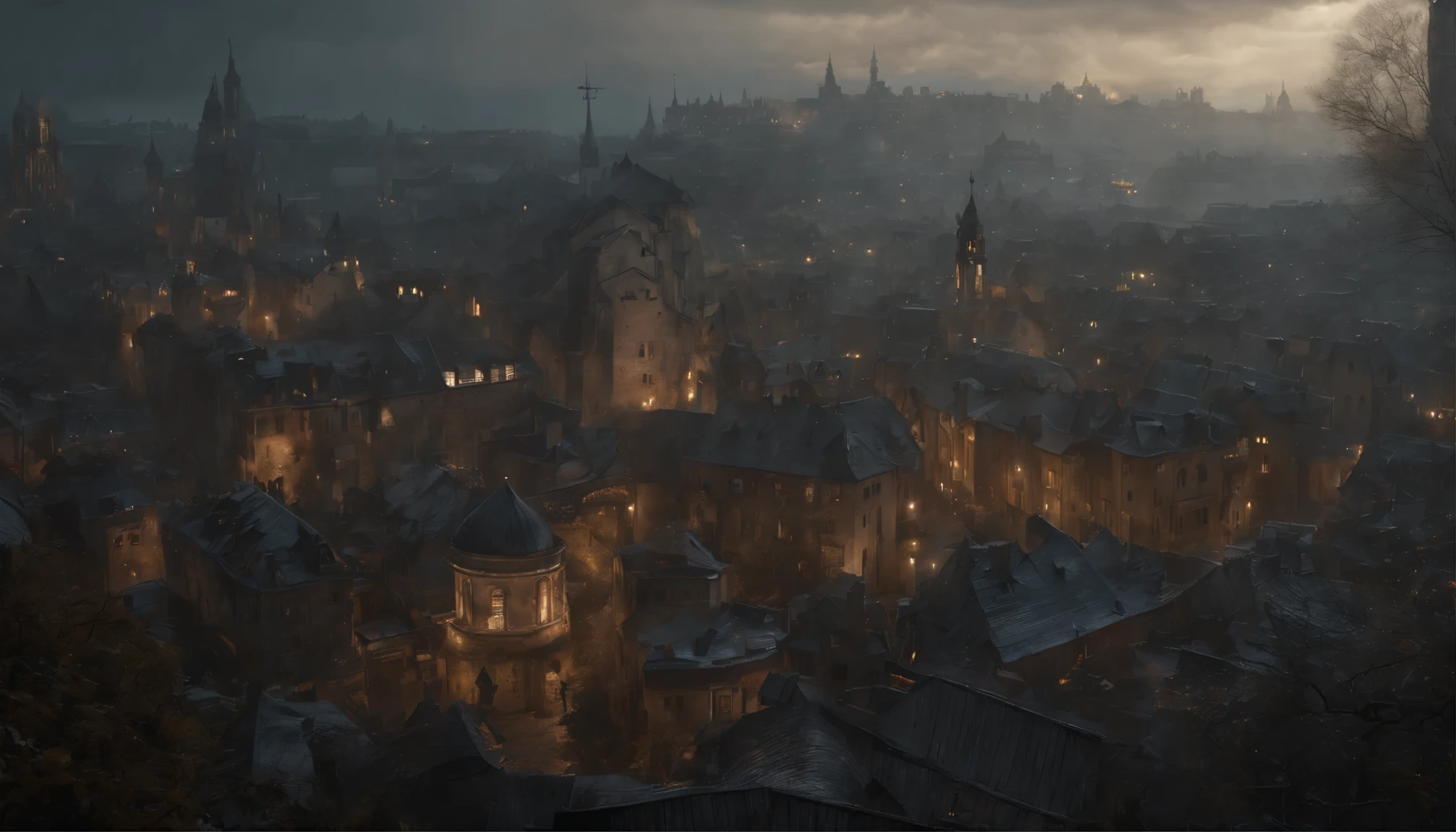 high quality, 8K Ultra HD, This artwork envisions a metropolis where elements of Royo's dark fantasy and Beksiński's nightmarish surrealism converge, Escher's influence is subtly incorporated, transforming the city into an intricate, mind-bending spectacle, Stark contrasts between light and dark enhance the dreamlike quality of the scene, creating an unsettling yet captivating urban dreamscape, photorealistic, ultra realistic, by yukisakura, awesome full color