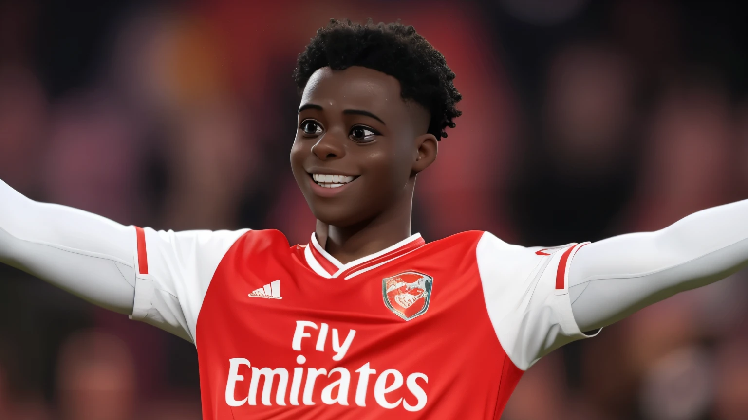 Bukayo Saka, big smile