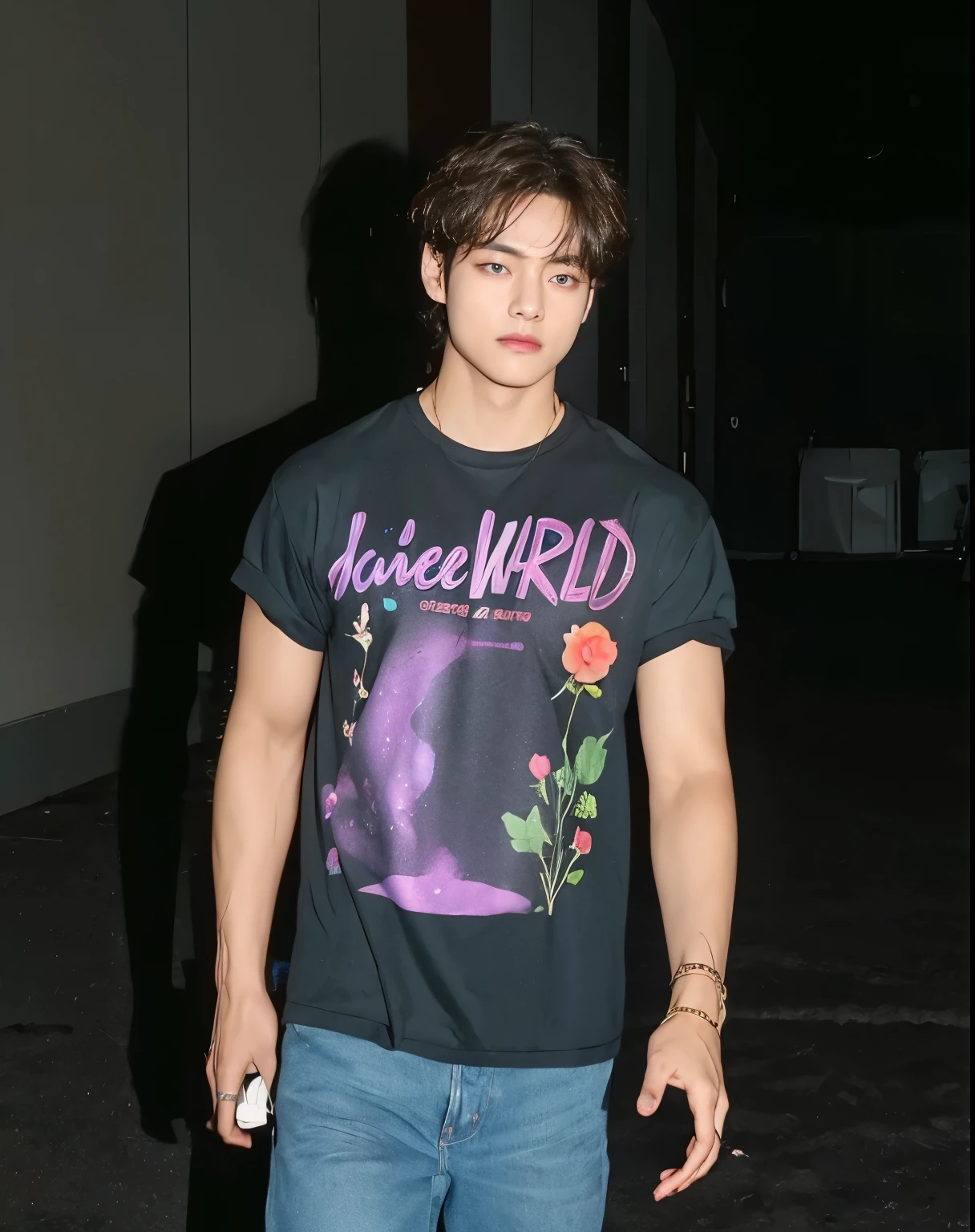 Taehyung from bts face, fotorrealista, ultrahd, 8K 