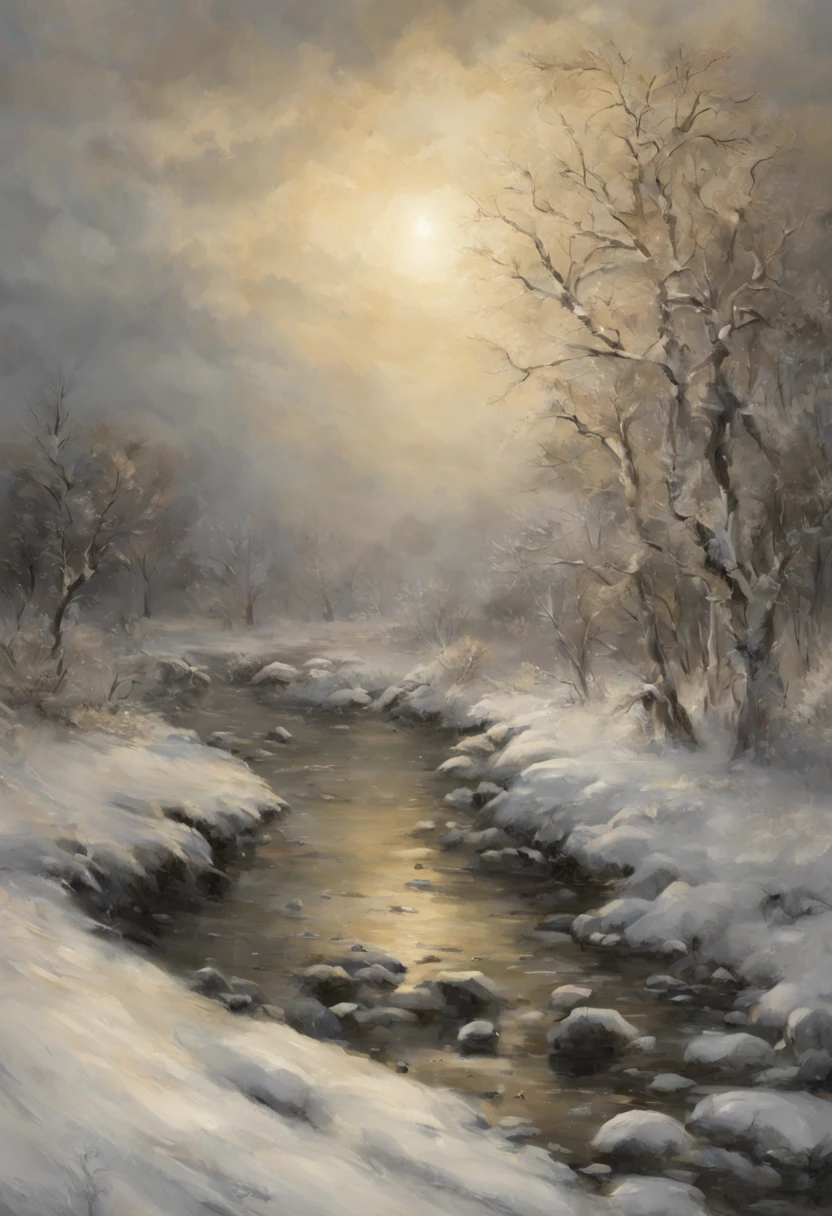 Landscape of blizzard
