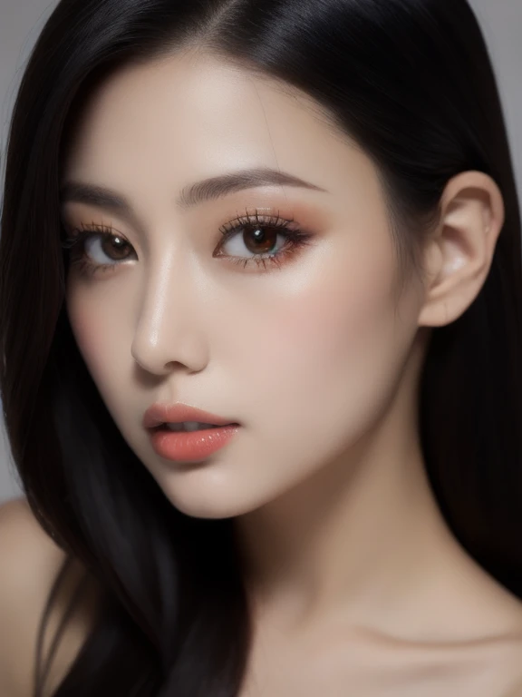 (realistic、masterpiece、Best Quality、8K、highres、high resolution:1.3)、1 girl、Big breasts、white bikini、looking at viewers、super fine face and eyes、long hair、 upper body、
