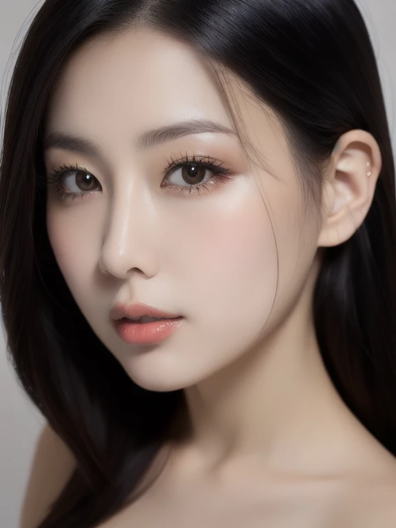 (realistic、masterpiece、Best Quality、8K、highres、high resolution:1.3)、1 girl、Big breasts、white bikini、looking at viewers、super fine face and eyes、long hair、 upper body、