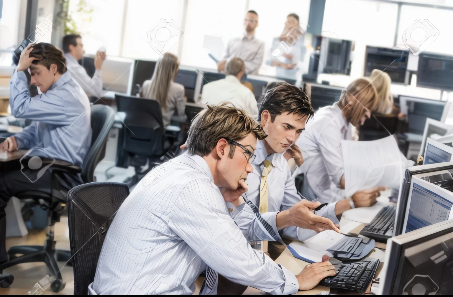 The office, piles of papers, people running around too busy, a graph on the computer screen with a steady decline, help! I can almost hear them saying, "Help!