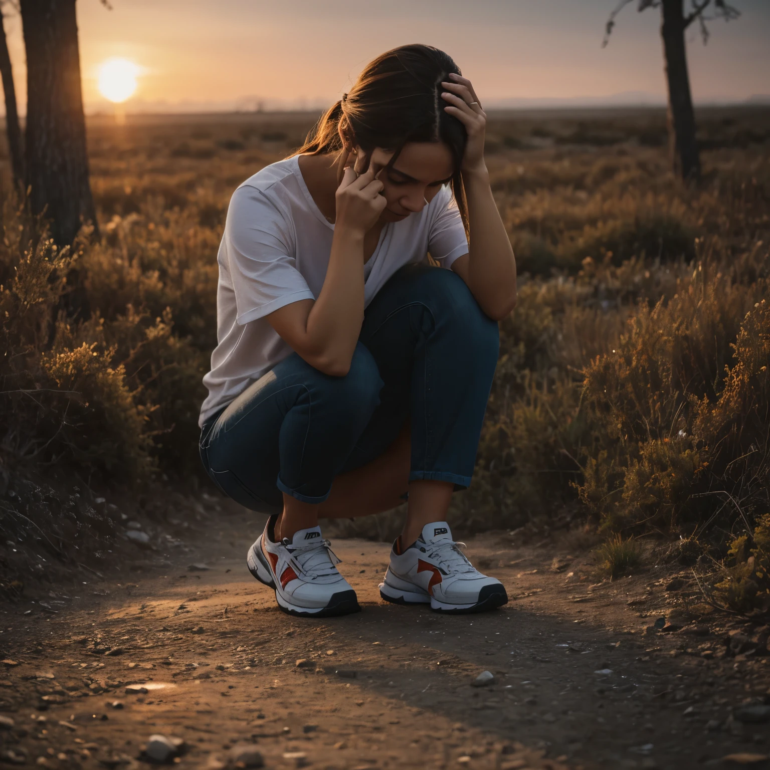 Desperate to pee, Agony, pain, suffering, scared, emotial distress, despair, scared, nervous, despair, masterpiece, high details, high quality, best quality, 4K, 8k