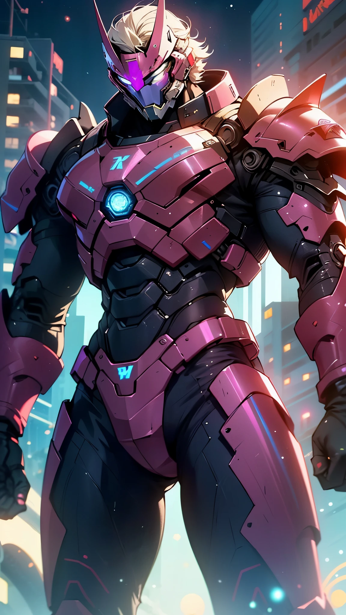 (man:1.5),muscular man in mecha armor,(((1man))),((man muscular in mecha armor)),
((exaggerated muscles,exaggerated shoulders,very muscular and huge)),man chest,((((muscular,muscular man,tall,big biceps,abs,big thighs,broad shoulders)))),
mandalorian helmet,underwater armor,mecha armor,full of weapons,((LED lights, RGB lights,black and neon blue armor)),((wet armor,intricate armor,detailed armor)),
(dynamic pose:1.0),solo focus,(centered,scale to fit dimensions,Rule of thirds),
cyberpunk city by the ocean at night, with bright neon signs and dark stormy clouds and puddles, scenery:1.25,nighttime, starry night, cosmos,Very dark night that makes the neon lights stand out, very bright neon lights,nighttime, starry night, cosmos,
highres, sharp focus, (ultra detailed, extremely detailed), (photorealistic artwork:1.37),(extremely detailed CG unity 8k wallpaper),((synthwave background theme)),(((vibrant colors))),(intricate background),(masterpiece),(best quality),