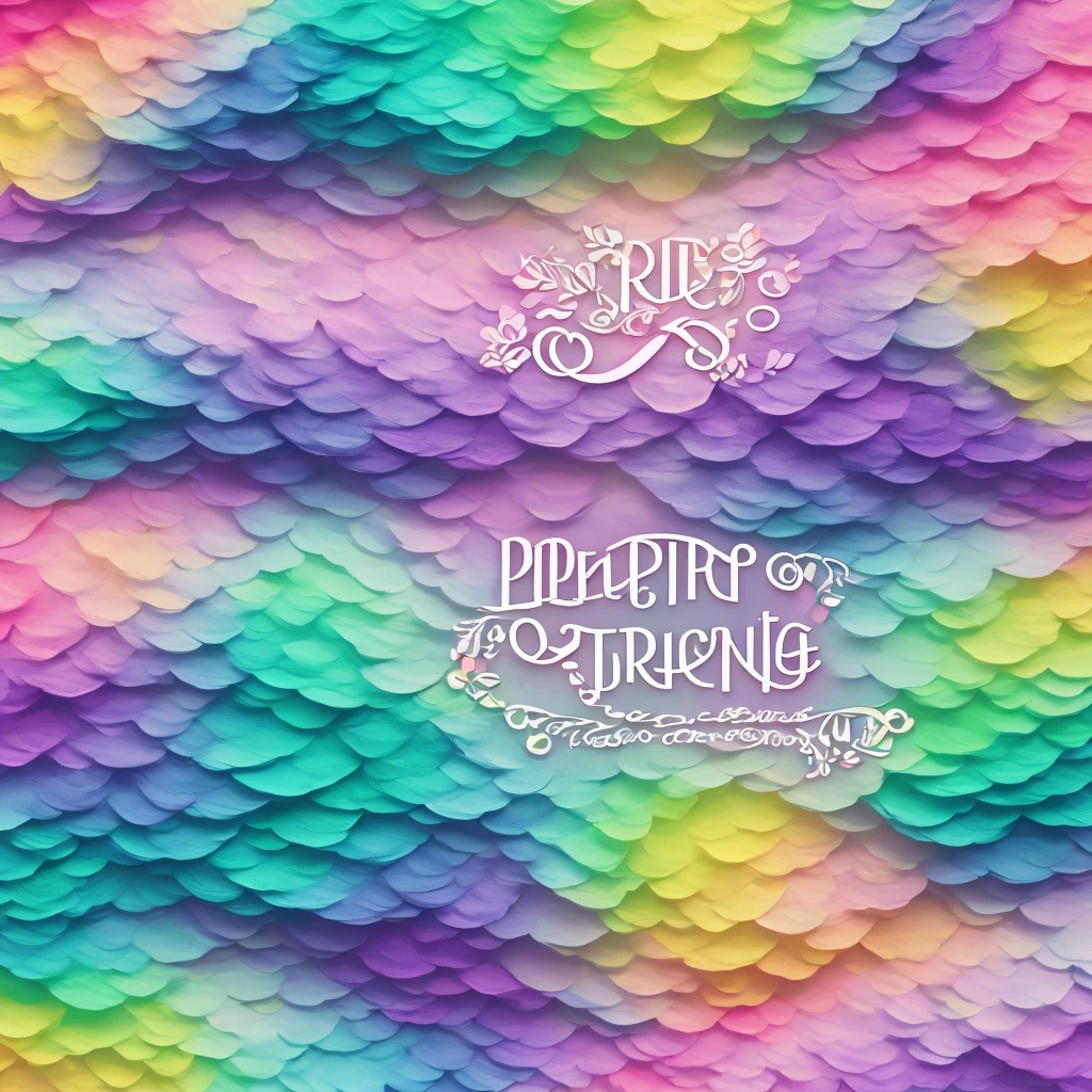 text:&Quote;spring&Quote;, best quality, Newly designed font, iridescent pastel colors